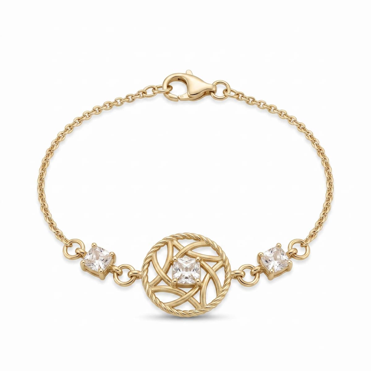 Belaroq Marquise Ciela Whisper Yellow Gold Zirconia Bracelet
