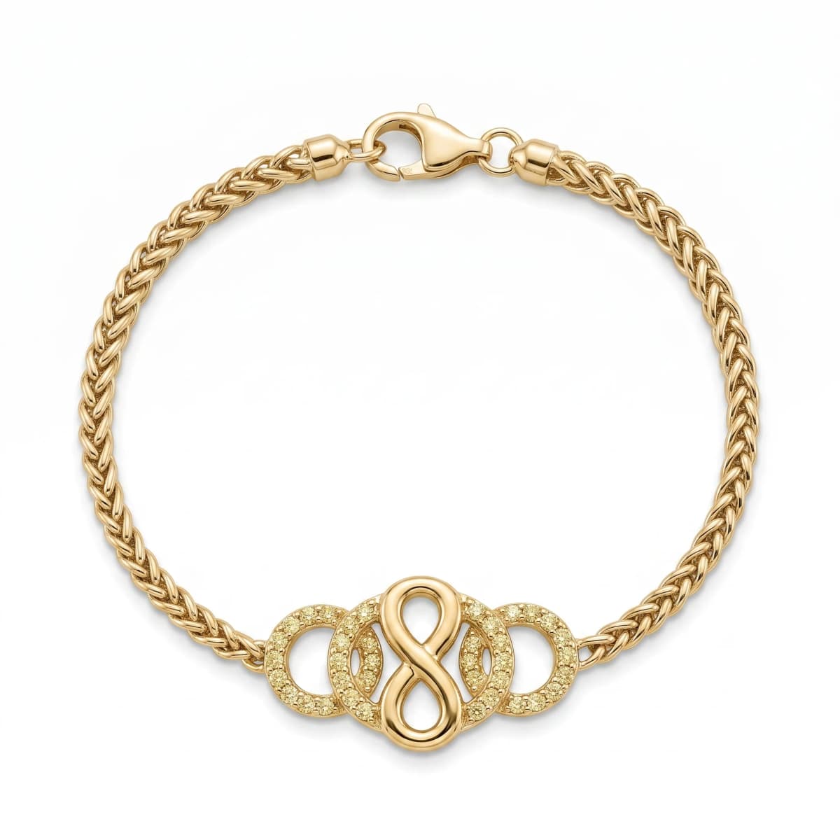 Belaroq Coralie Meadow Arcade Yellow Gold Diamond Bracelet