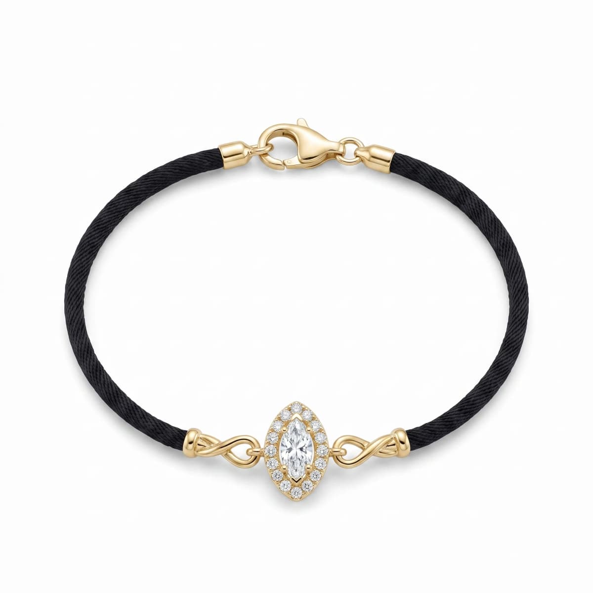 Belaroq Novelle Mist Duchess Yellow Gold Diamond Cord Bracelet