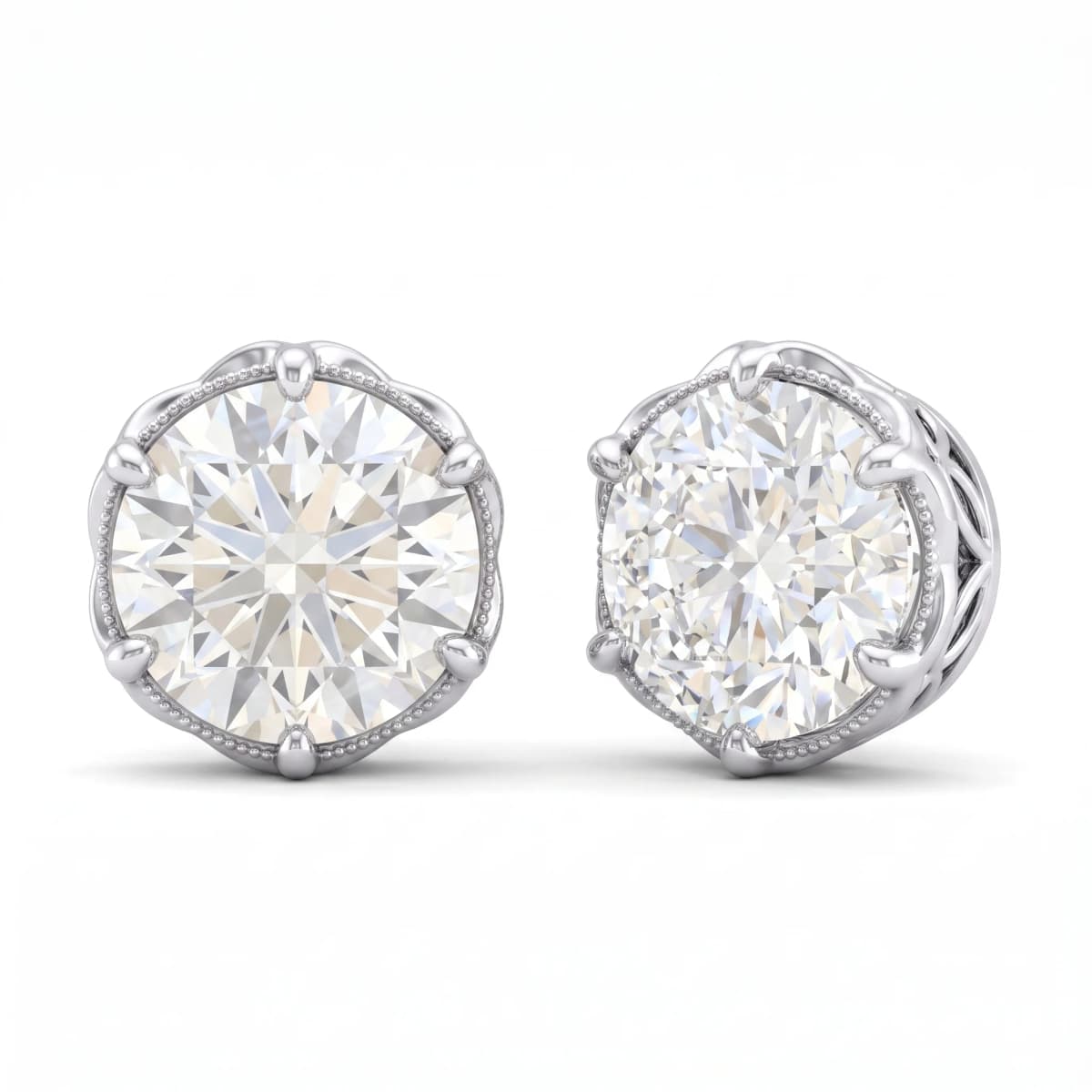 Belaroq Oriana Breeze Rive White Gold Lab Diamond Earrings