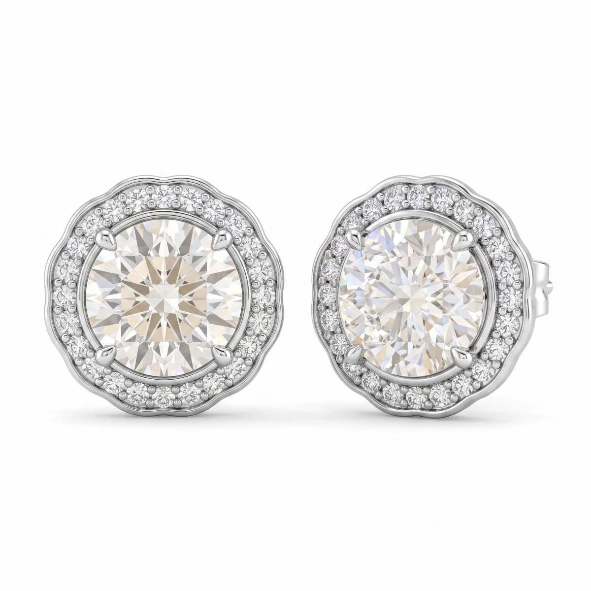 Belaroq Calista Nova Adorn White Gold Lab Diamond Earrings