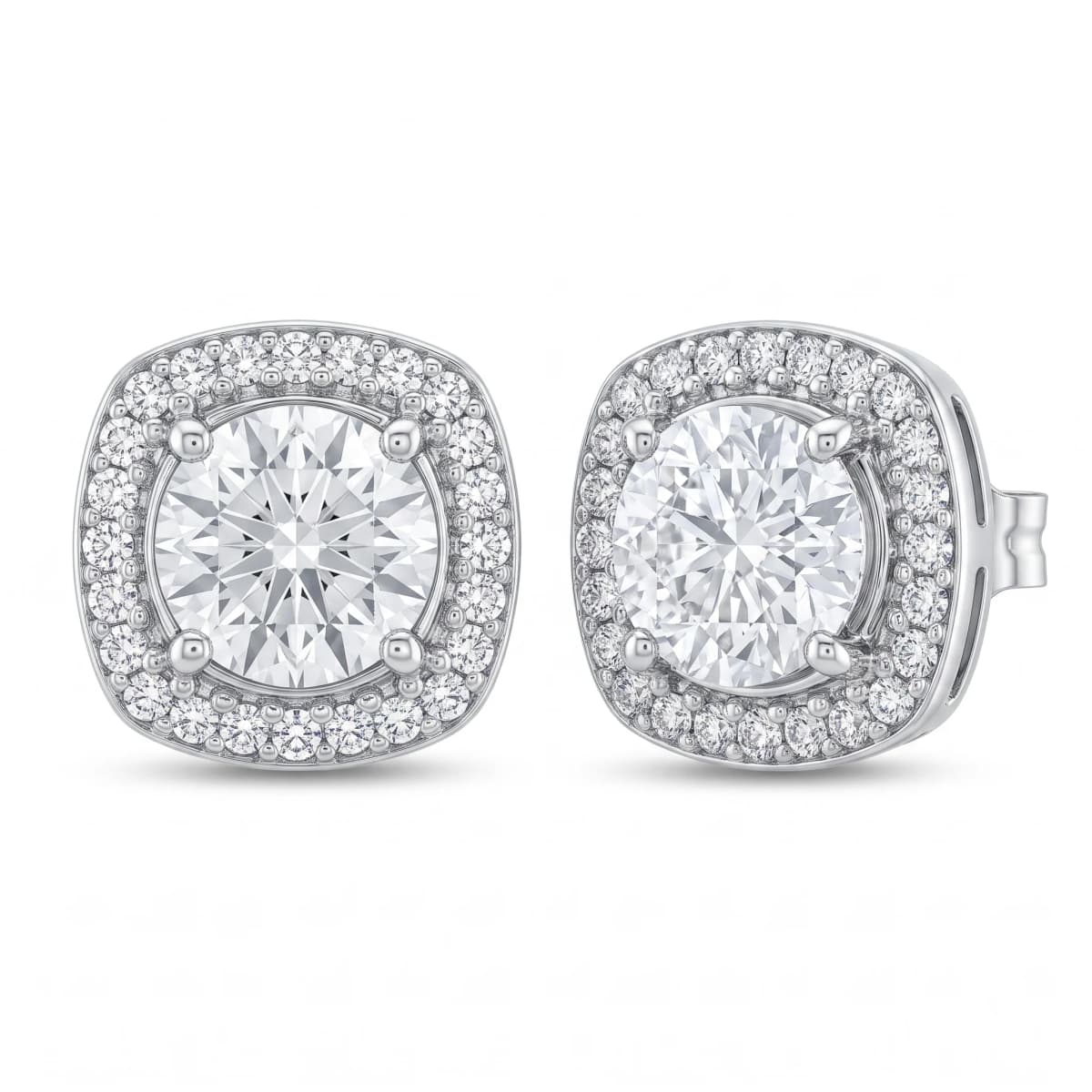 Belaroq Celine Oath Serein White Gold Diamond Earrings
