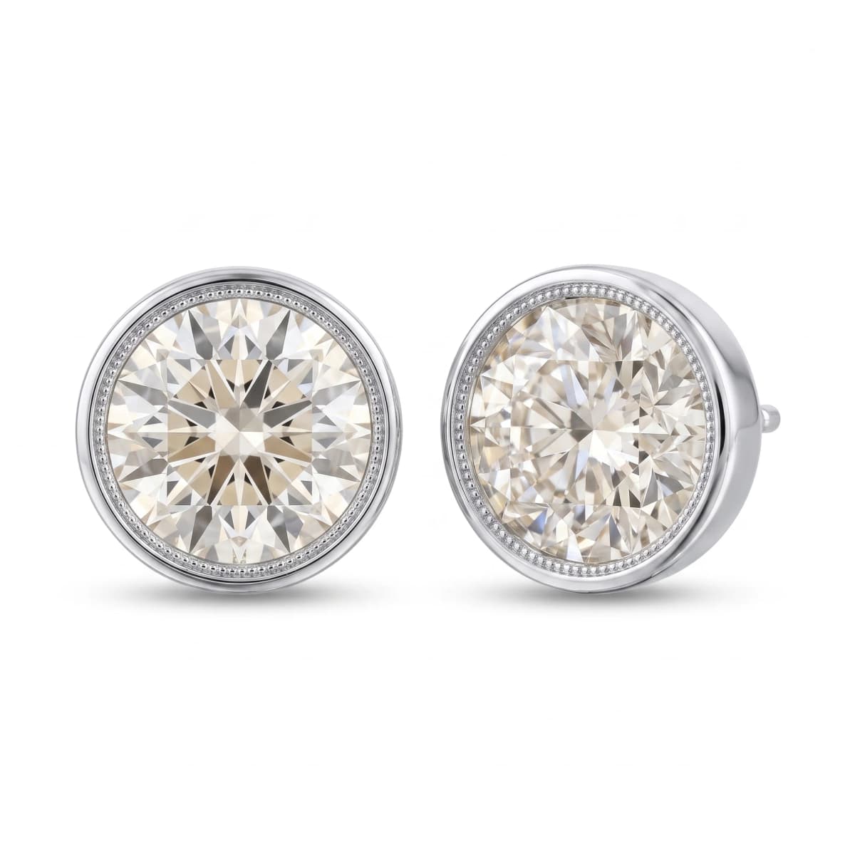 Belaroq Avalon Arc Whisper White Gold Lab Diamond Earrings