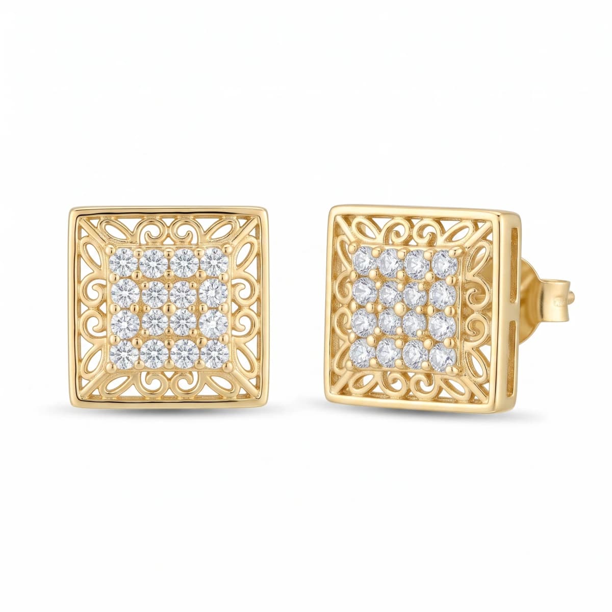 Belaroq Aria Ciela Atelier Yellow Gold Zirconia Earrings