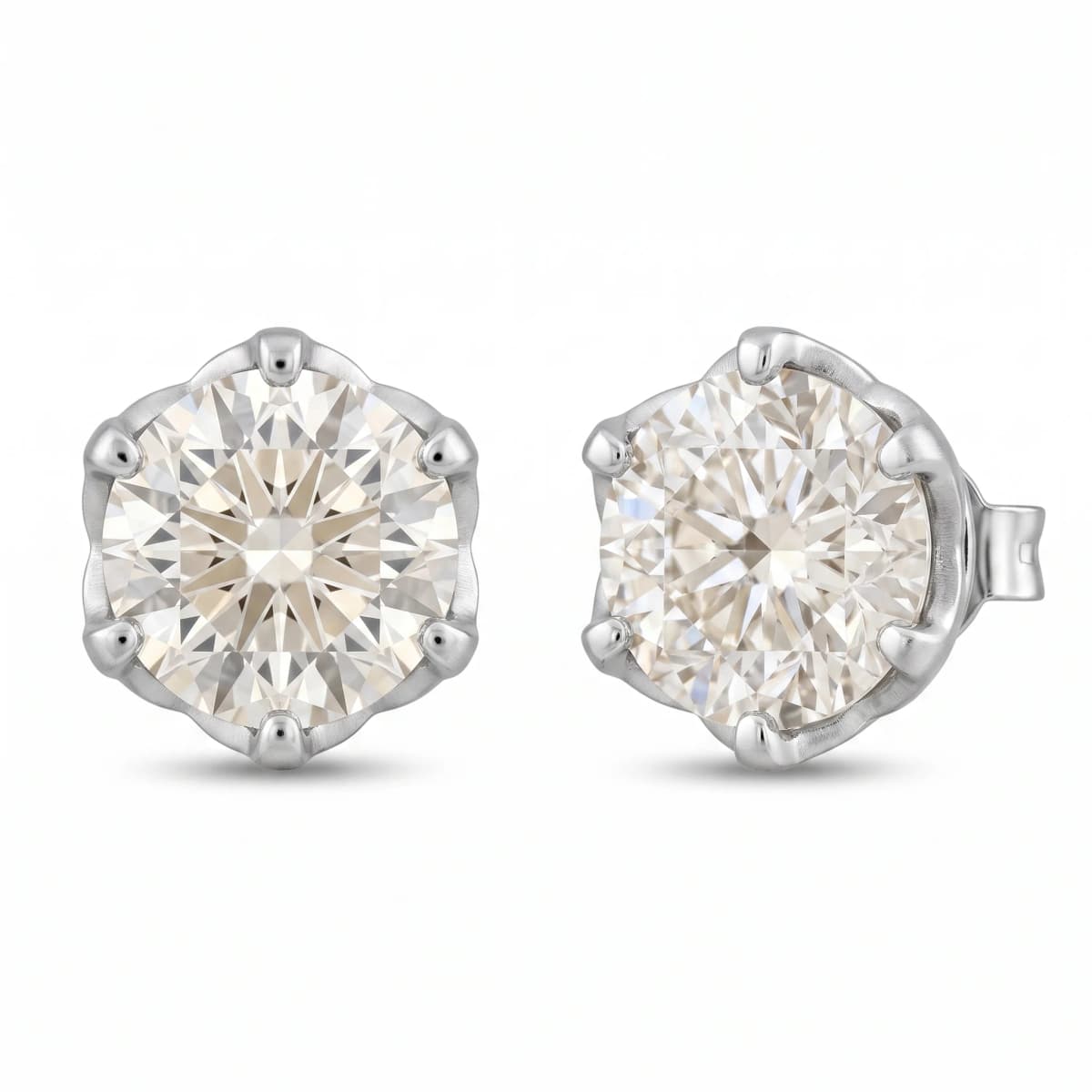 Belaroq Mirielle Lyric Bijou White Gold Lab Diamond Earrings