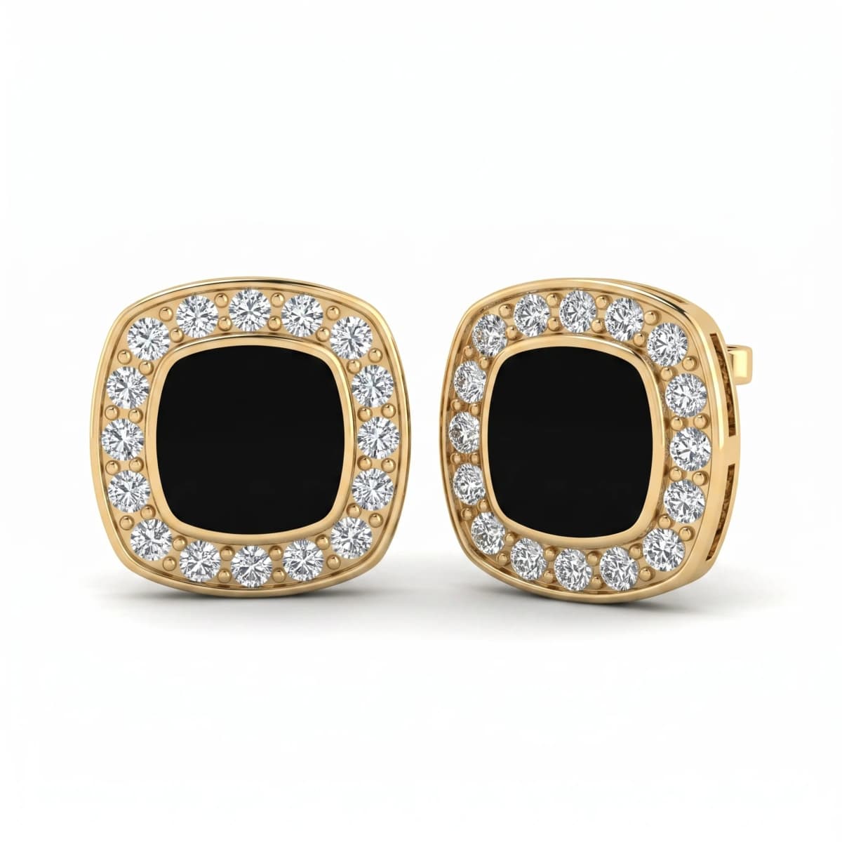 Belaroq Lunara Crest Maison Yellow Gold Zirconia Earrings