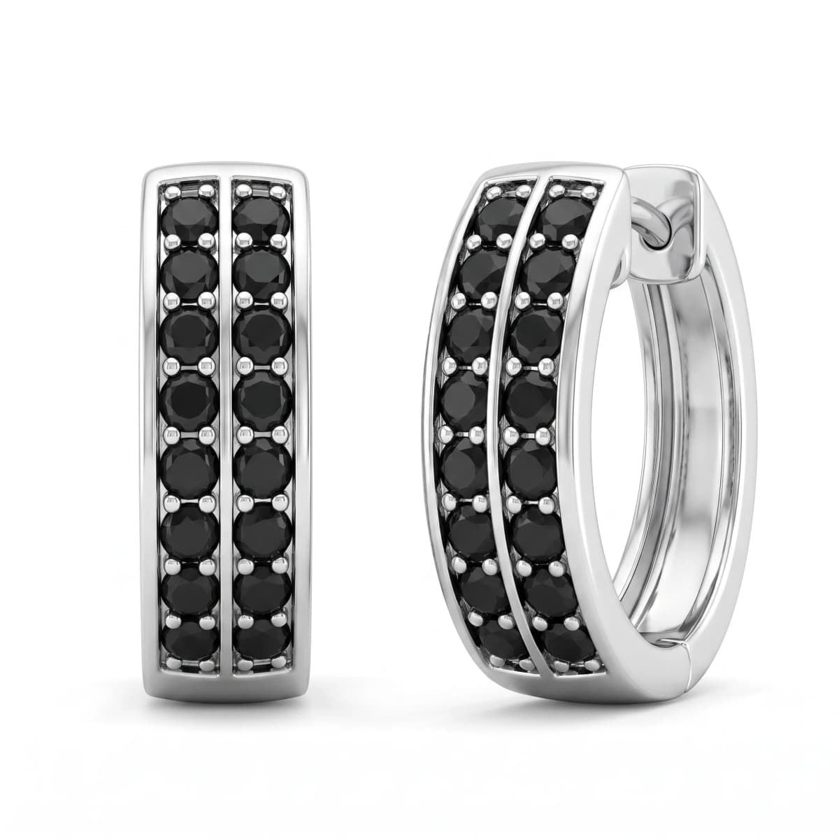 Belaroq Lumina Iris Opus White Gold Diamond Earrings