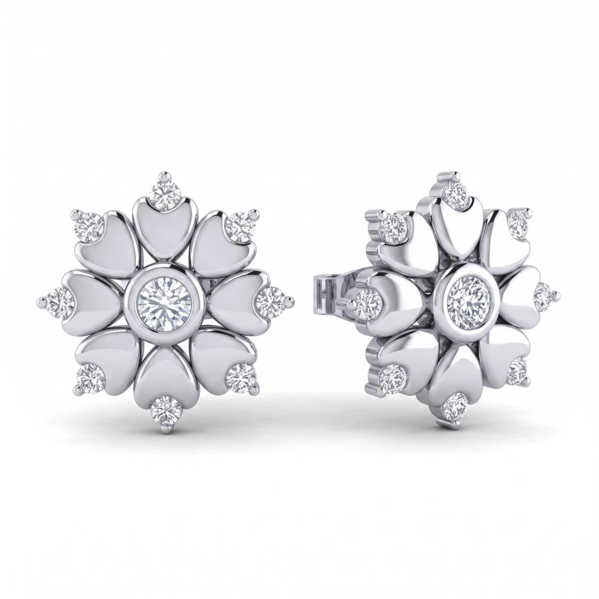 Belaroq Calista Nova Couture White Gold Diamond Earrings