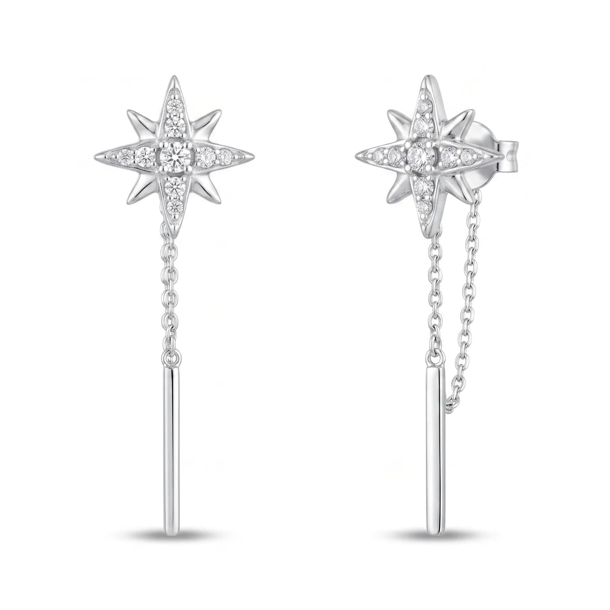 Belaroq Valenne Ember Rive White Gold Lab Diamond Earrings
