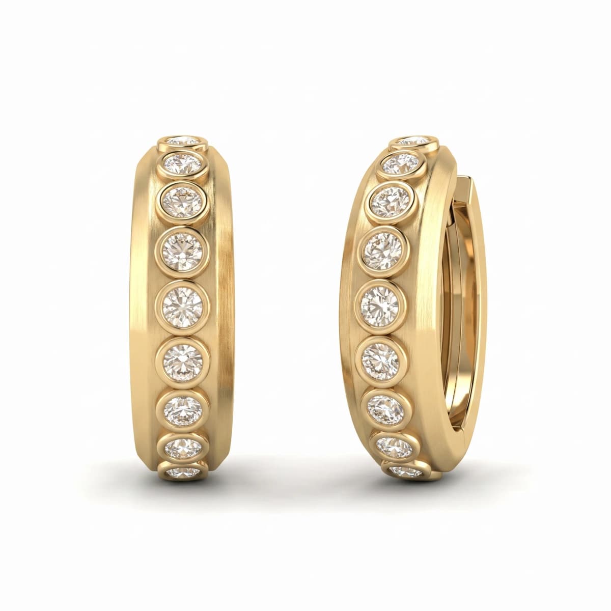 Belaroq Mireya Star Ceremony Yellow Gold Lab Diamond Earrings
