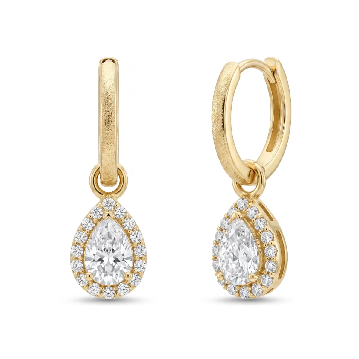 Belaroq Celeste Bloom Bijou Yellow Gold Lab Diamond Earrings
