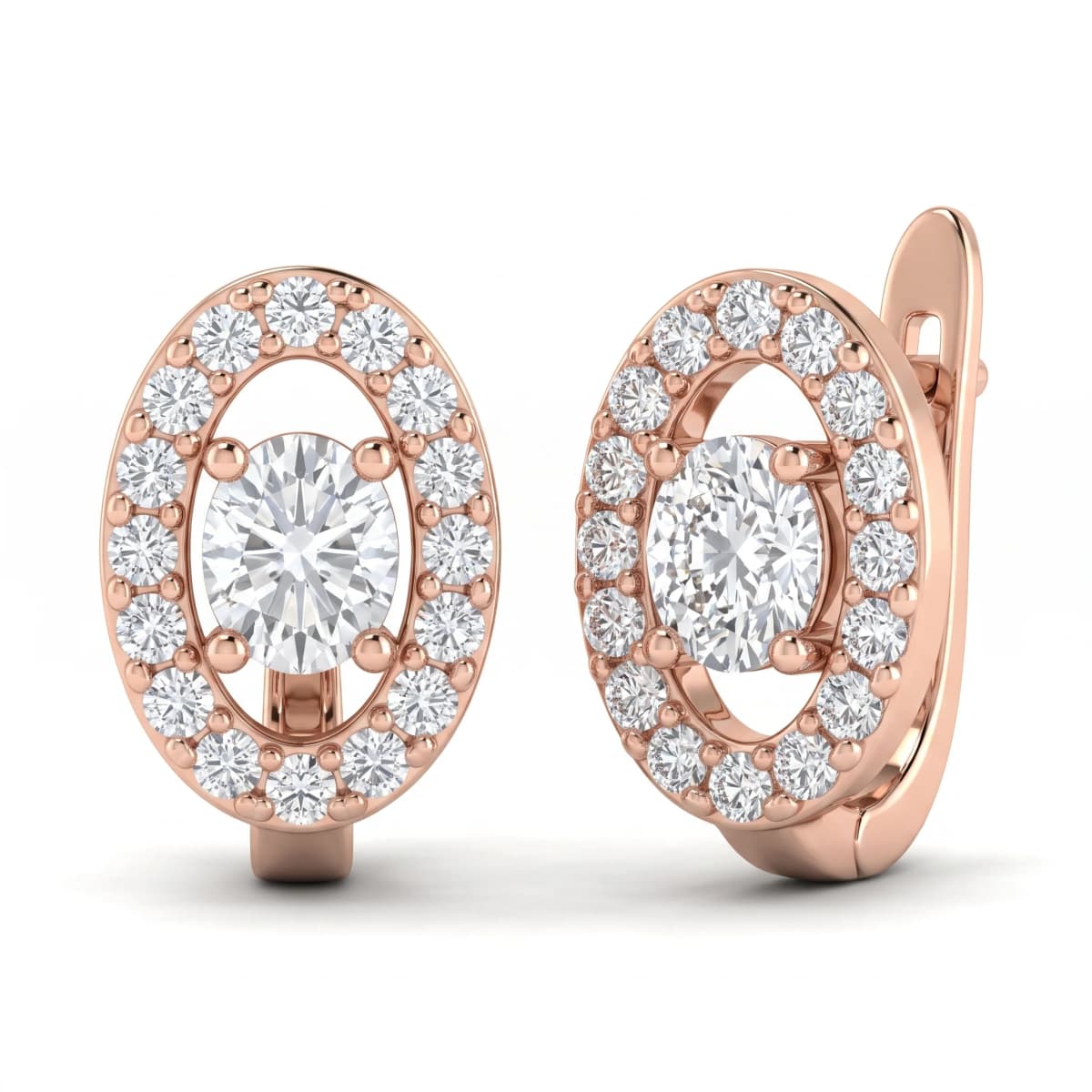 Belaroq Lumina Iris Aurum Rose Gold Diamond Earrings