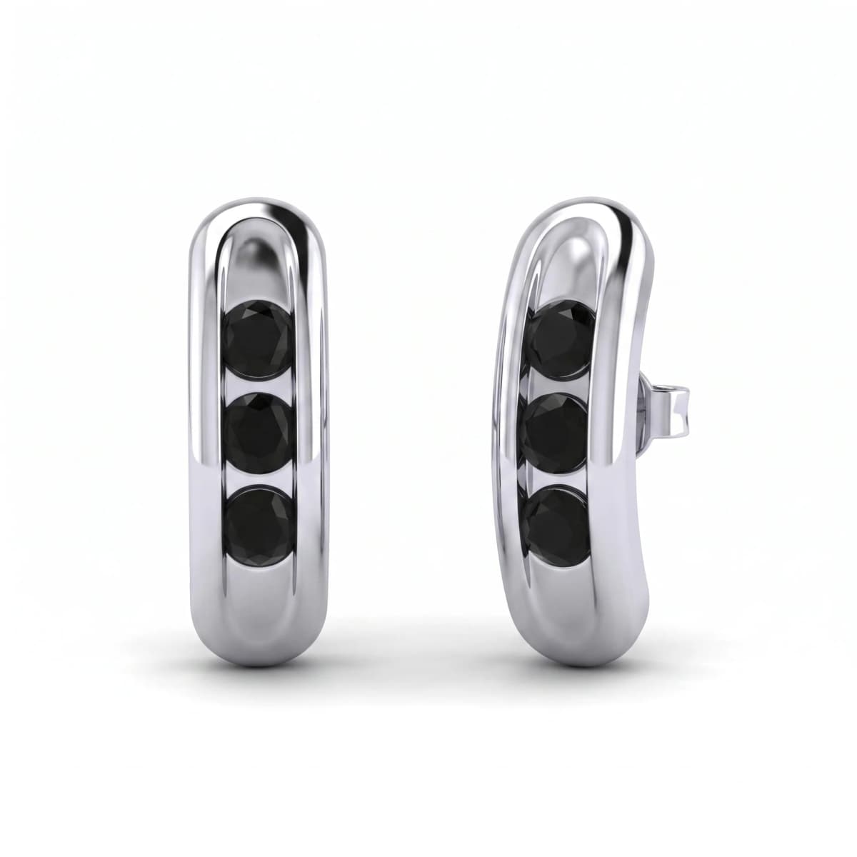 Belaroq Clarion Halo Vow White Gold Sapphire Earrings
