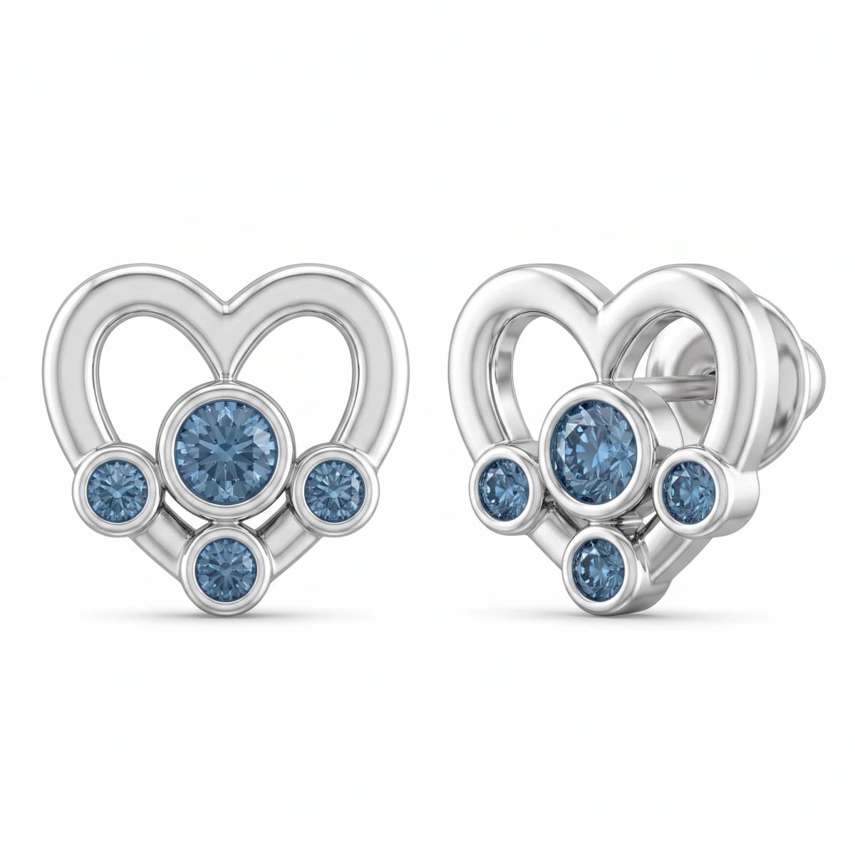 Belaroq Ilaria Aster Heritage White Gold Diamond Earrings