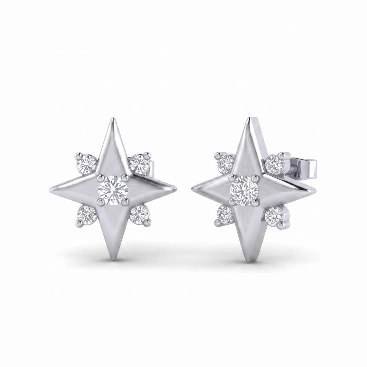 Belaroq Alira Prism Mode White Gold Diamond Earrings