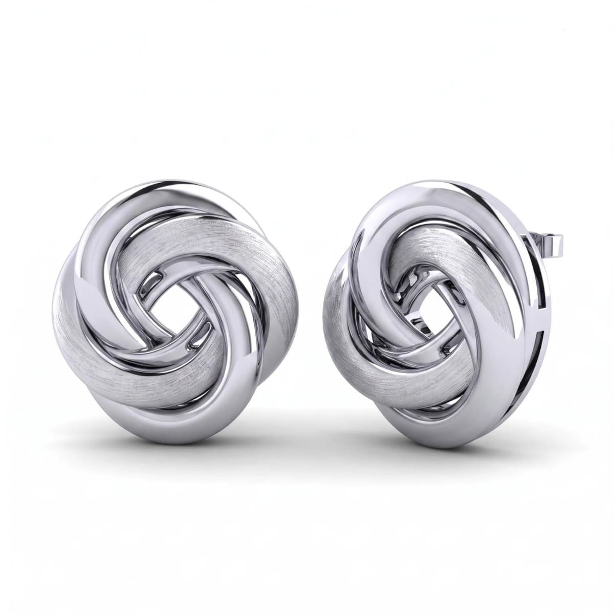 Belaroq Lucienne Vale Noble White Gold Earrings