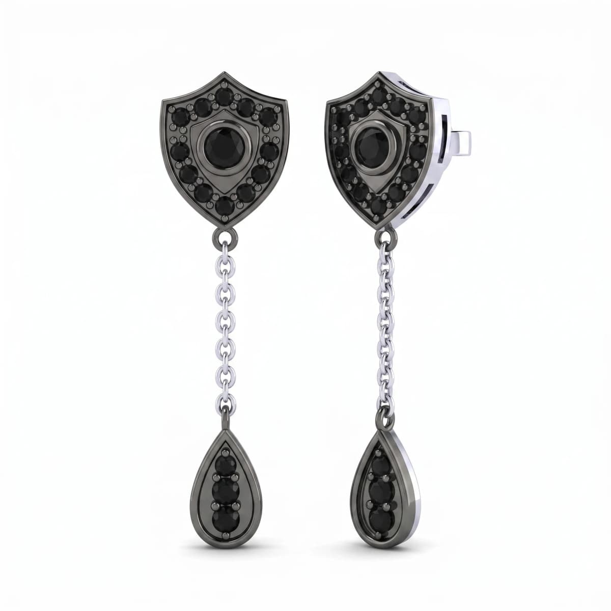 Belaroq Marielle Flare Serein White Gold Diamond Earrings