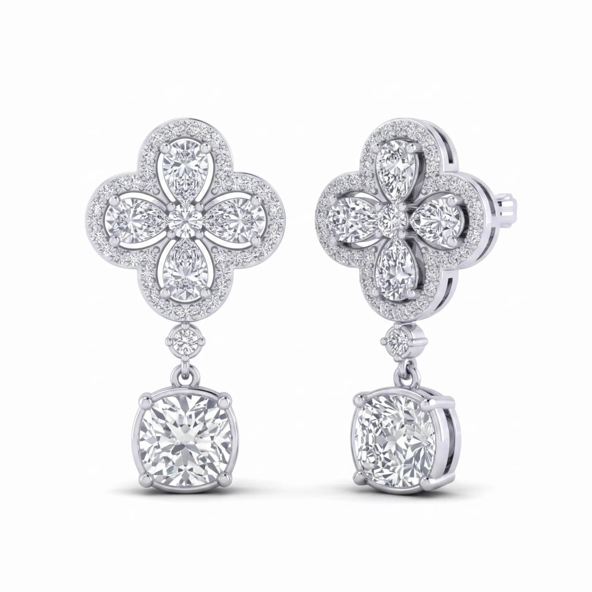 Belaroq Celine Oath Whisper White Gold Lab Diamond Earrings