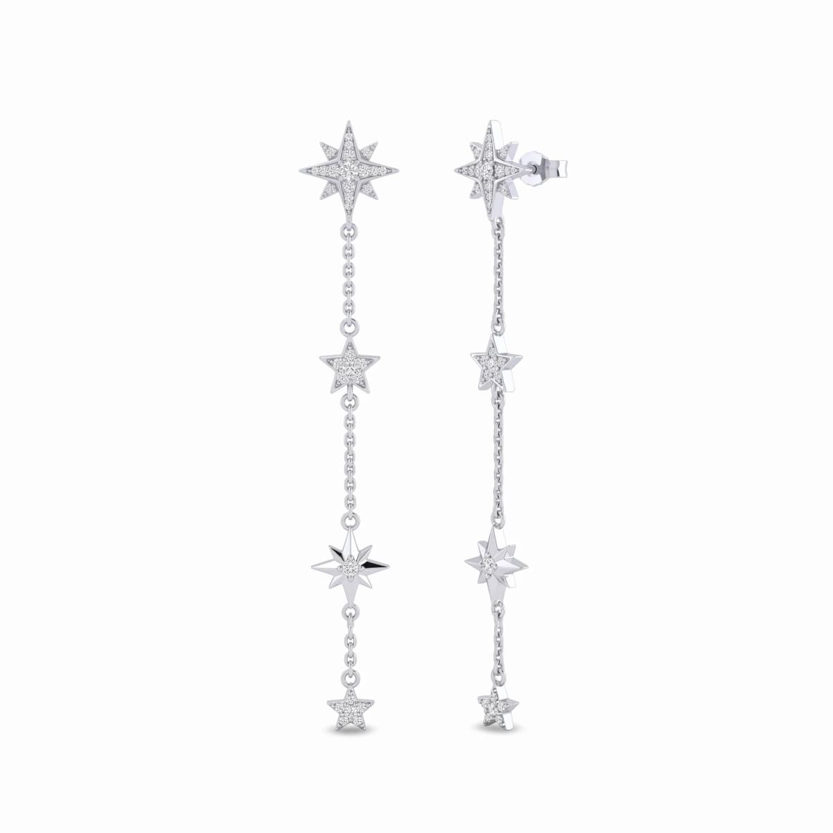 Belaroq Lyra Orchid Duchess White Gold Diamond Earrings