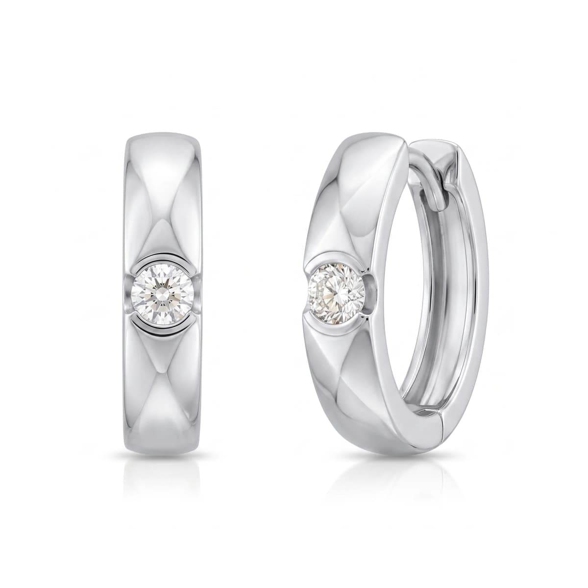 Belaroq Valenne Ember Lustre White Gold Diamond Earrings