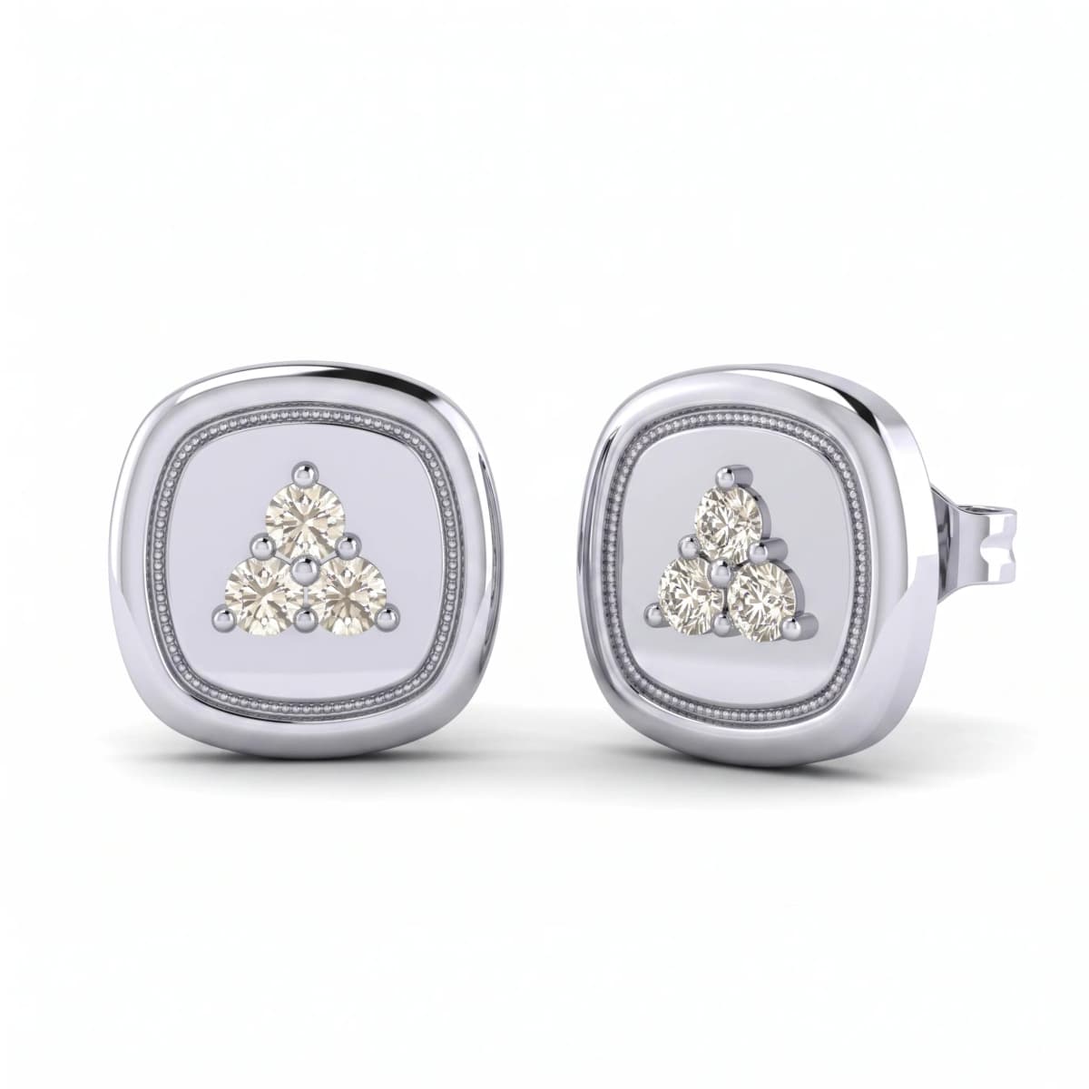 Belaroq Asteria Meadow Court White Gold Diamond Earrings