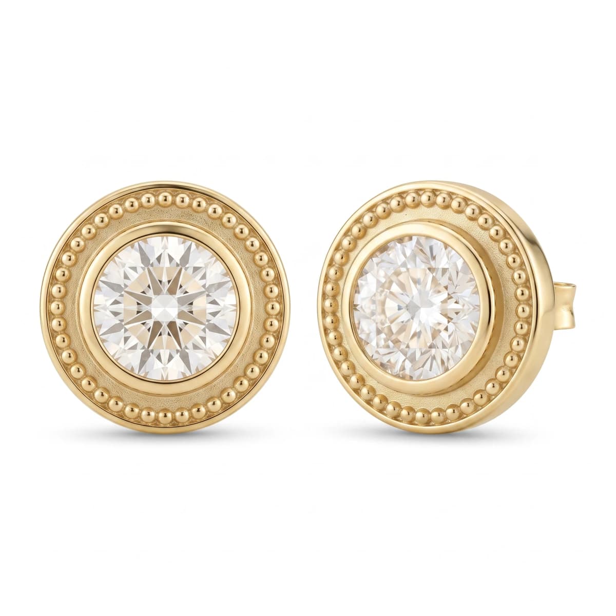 Belaroq Velora Wisp Maison Yellow Gold Zirconia Earrings