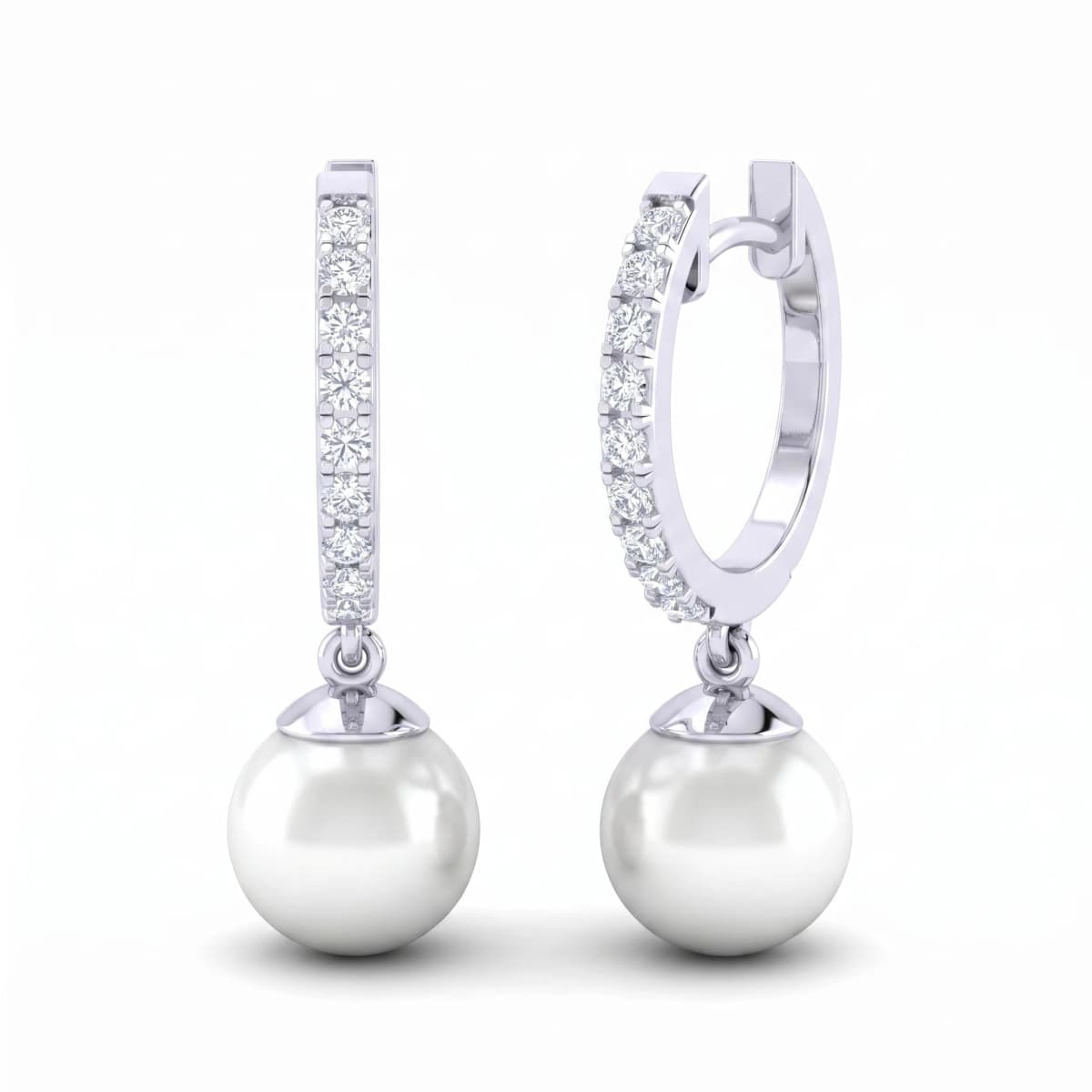 Belaroq Lumina Iris Gala White Gold Diamond Earrings
