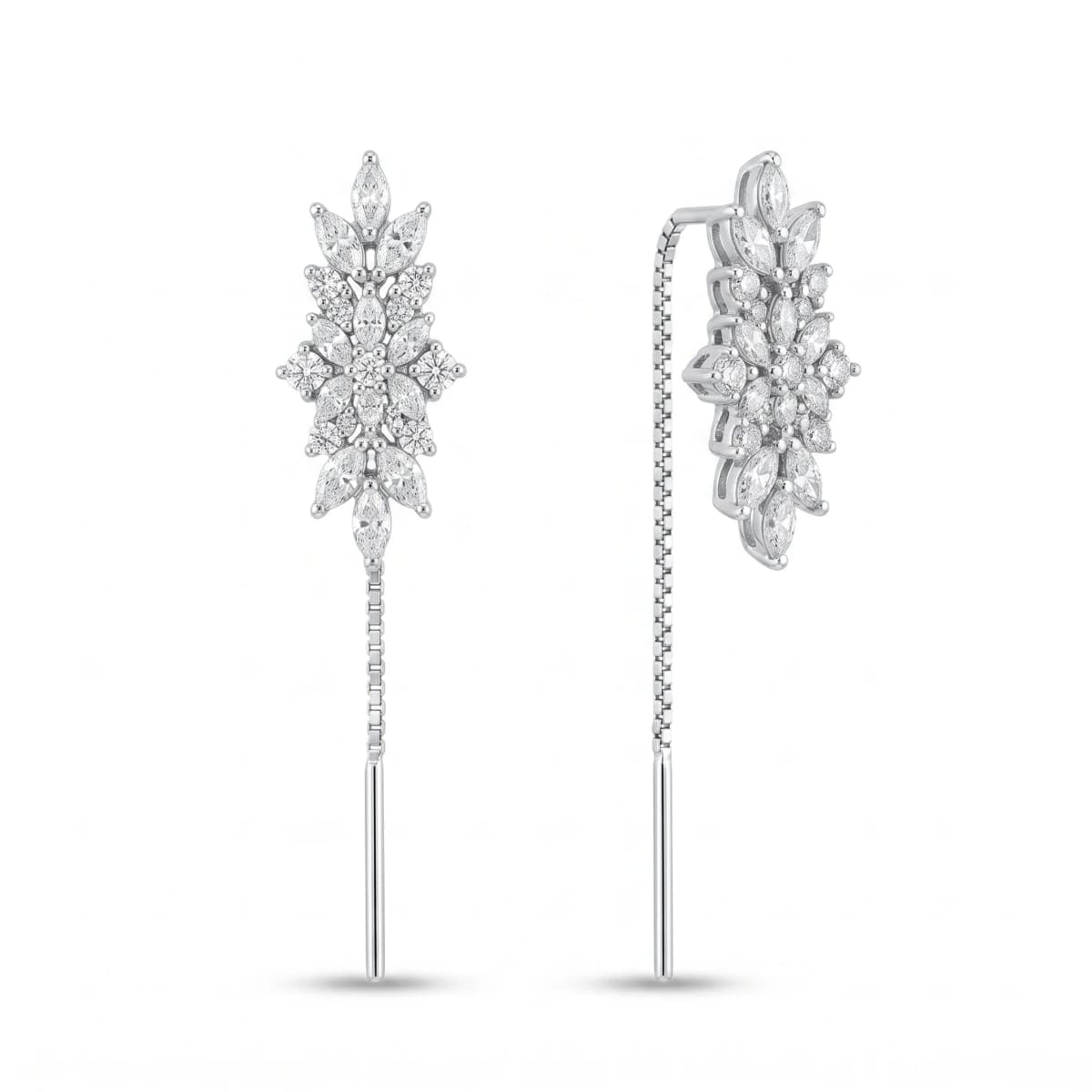 Belaroq Selene Monarch Solstice White Gold Diamond Earrings