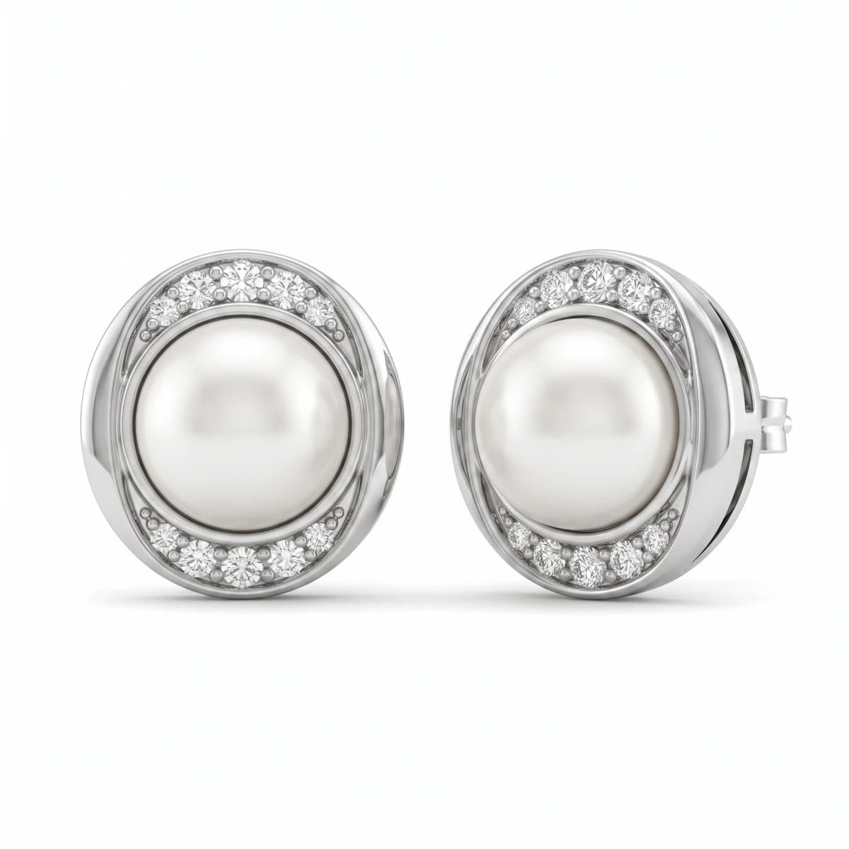 Belaroq Arielle Aura Atelier White Gold Diamond Earrings