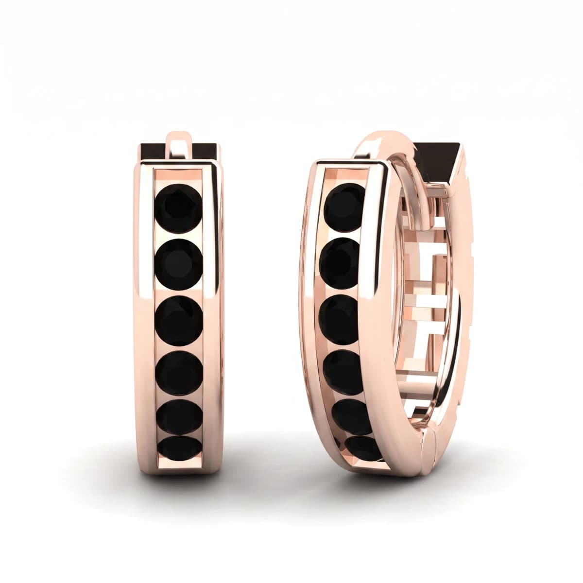 Belaroq Lucienne Vale Bijou Rose Gold Sapphire Earrings