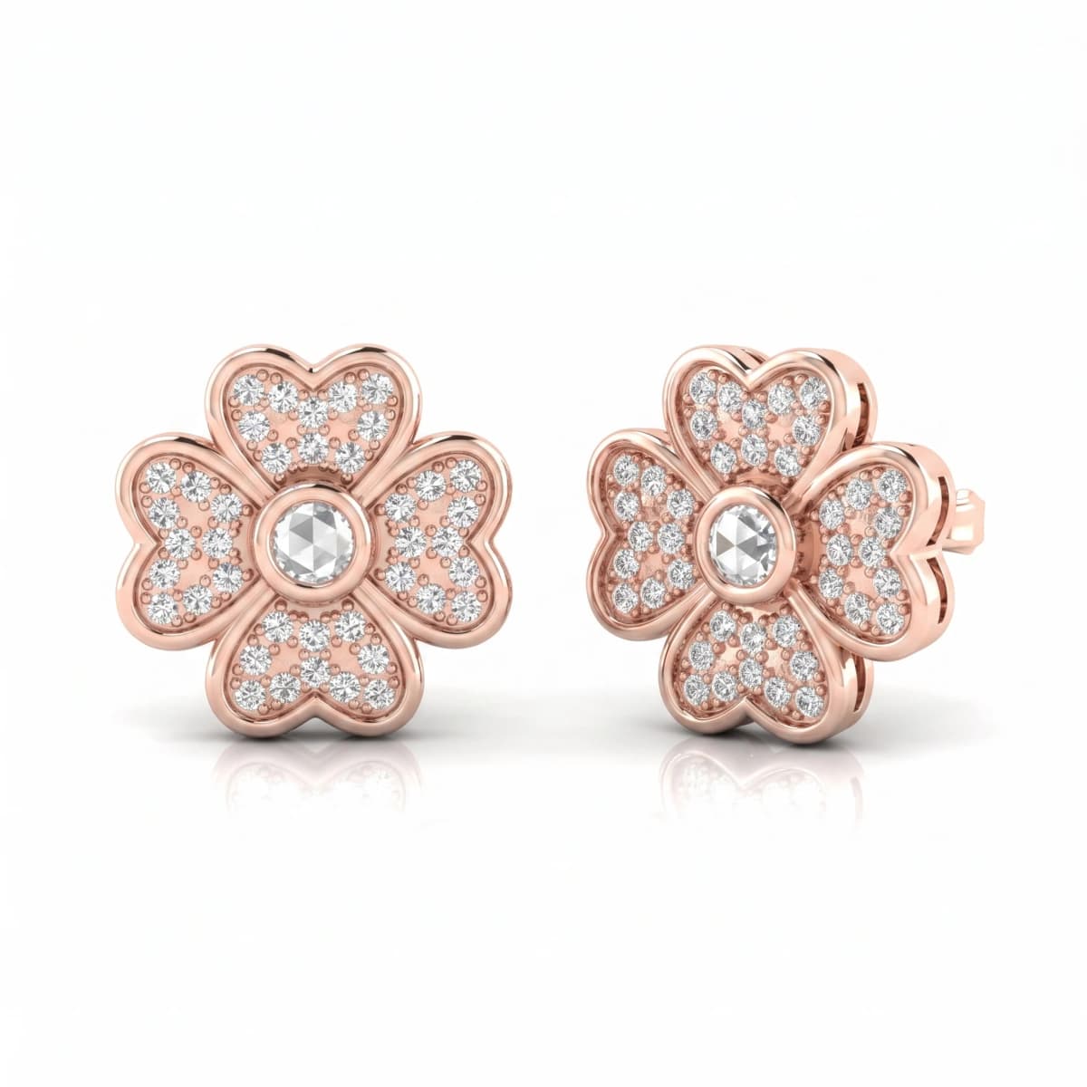 Belaroq Solara Dawn Lustre Rose Gold Earrings