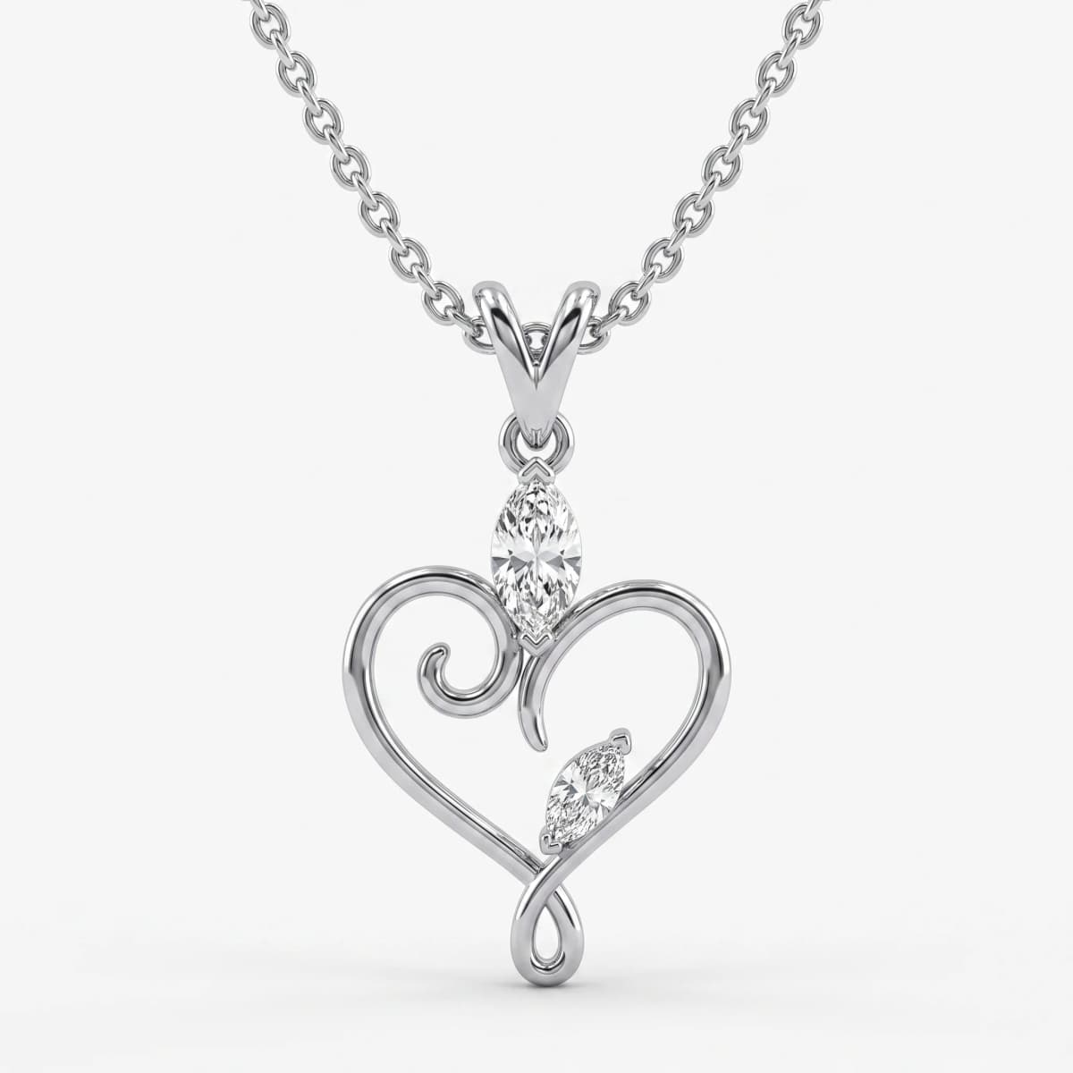 Belaroq Mireya Pearl Maison White Gold Diamond Pendant