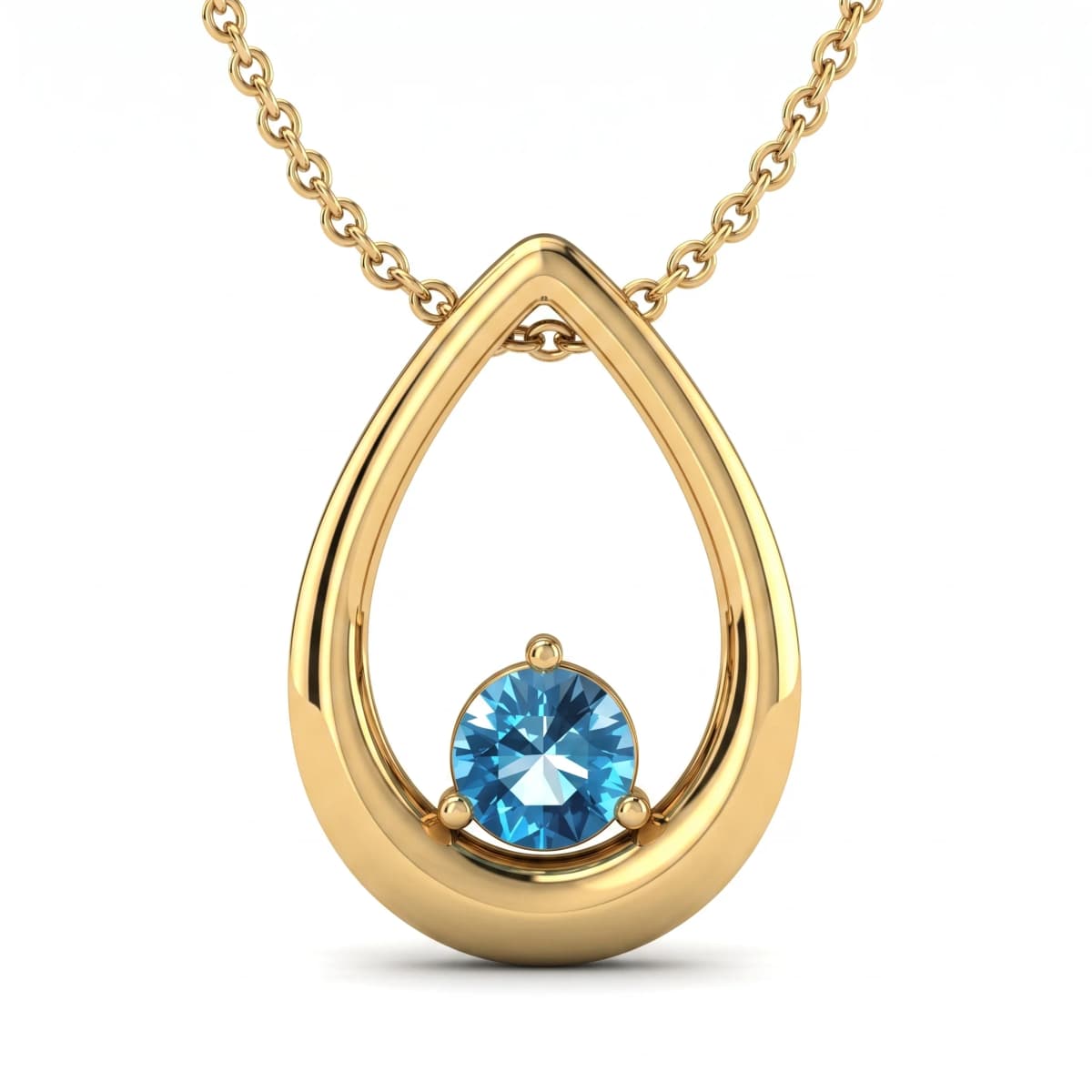 Belaroq Seraphine Sol Velvet Yellow Gold Topaz Necklace
