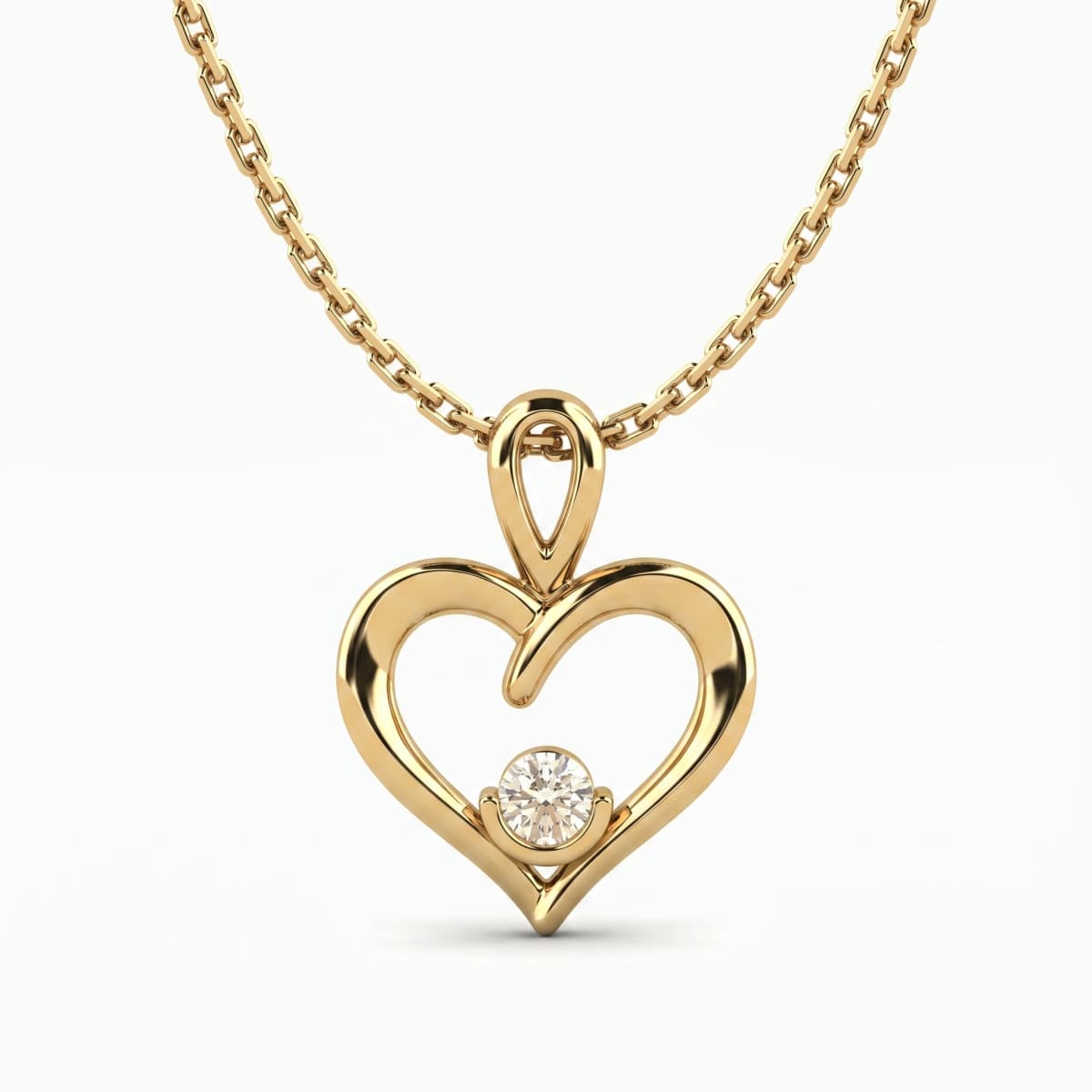 Belaroq Solaire Crest Noble Yellow Gold Diamond Pendant