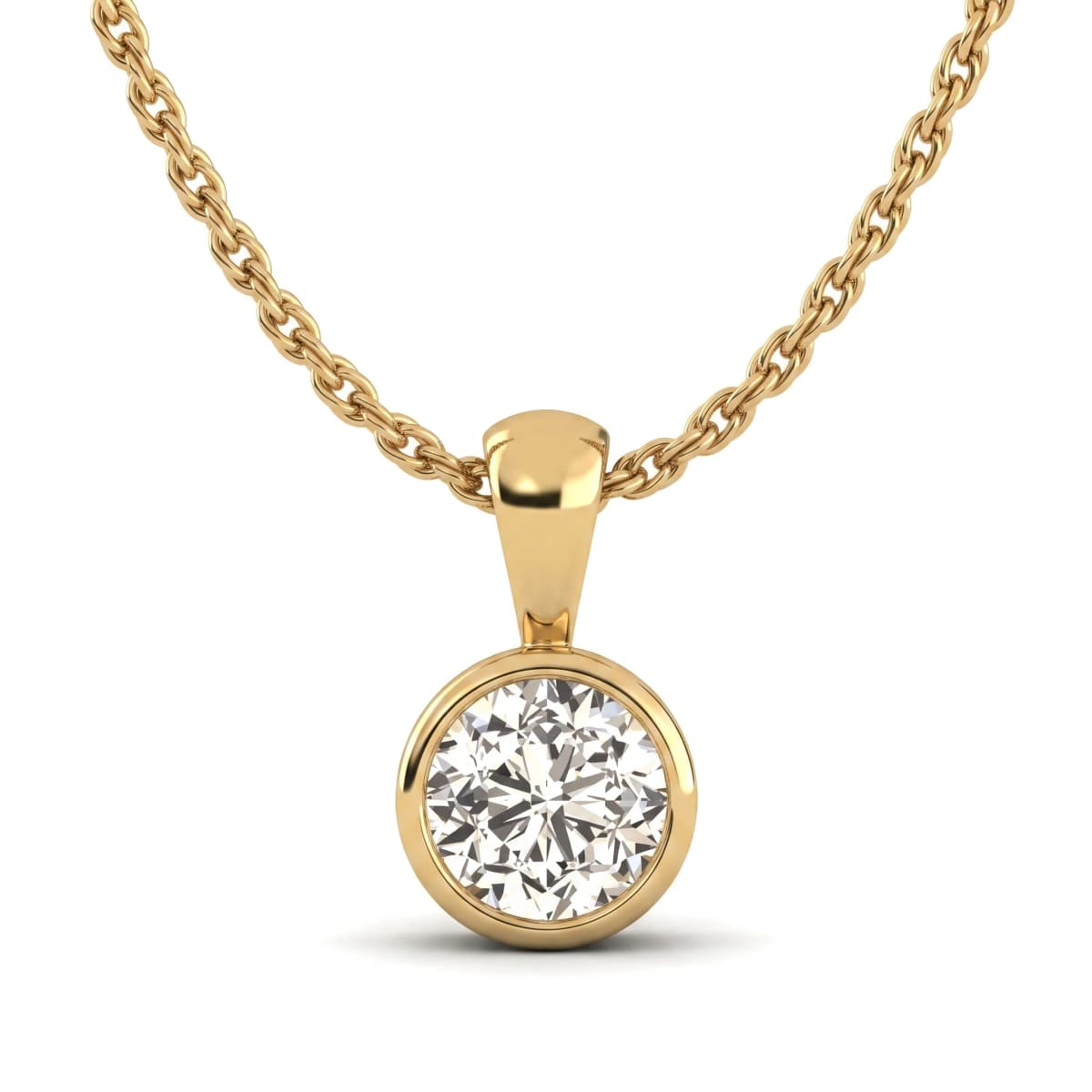 Belaroq Liora Charm Opus Yellow Gold Lab Diamond Pendant