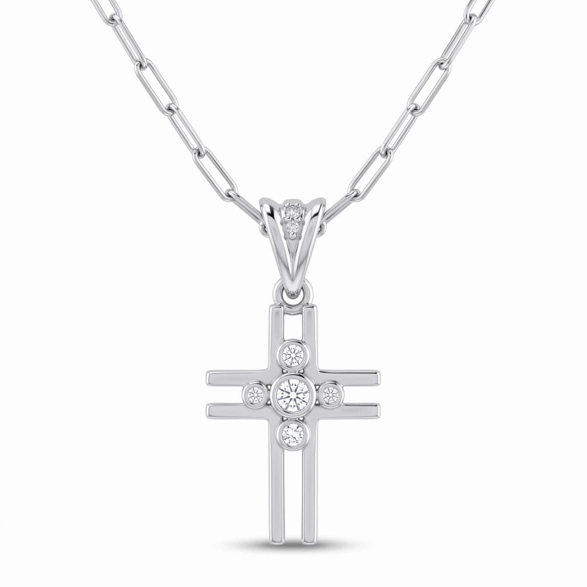 Belaroq Maelle Halo Gala White Gold Diamond Pendant