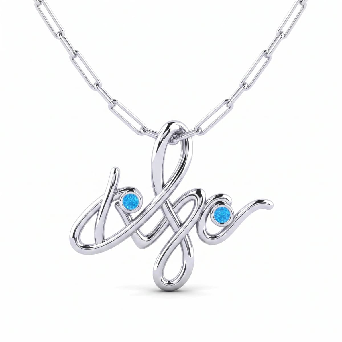 Belaroq Lumina Prism Fable White Gold Topaz Pendant