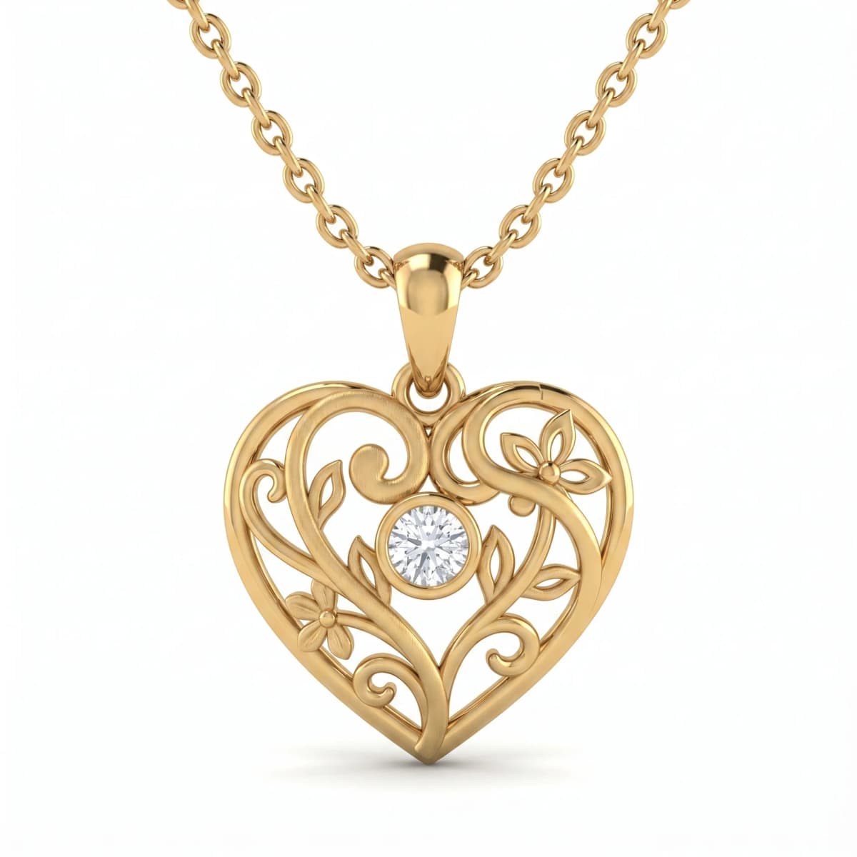 Belaroq Elaria Ray Verve Yellow Gold Diamond Pendant