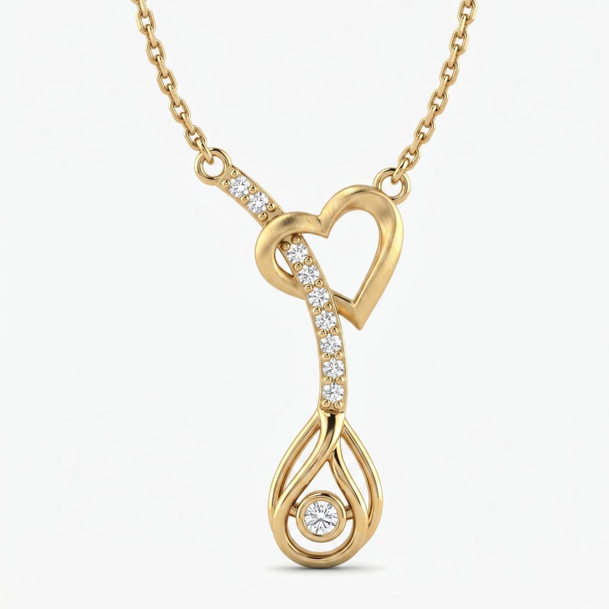 Belaroq Sorelle Aura Solstice Yellow Gold Diamond Necklace