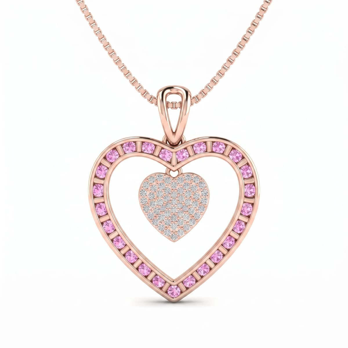 Belaroq Ilaria Sonata Atelier Rose Gold Sapphire Pendant