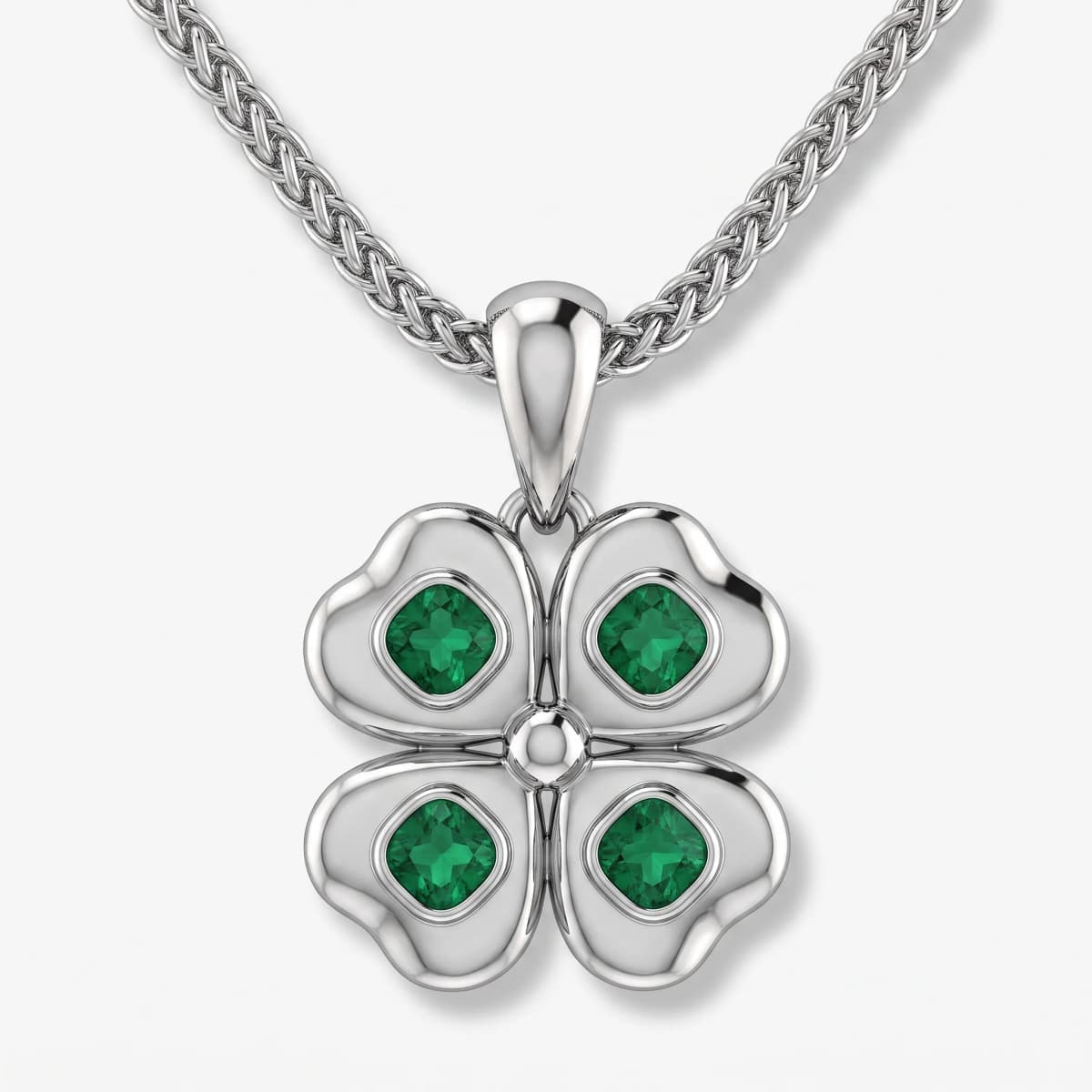 Belaroq Marella Echo Dore Fine Metal Emerald Pendant