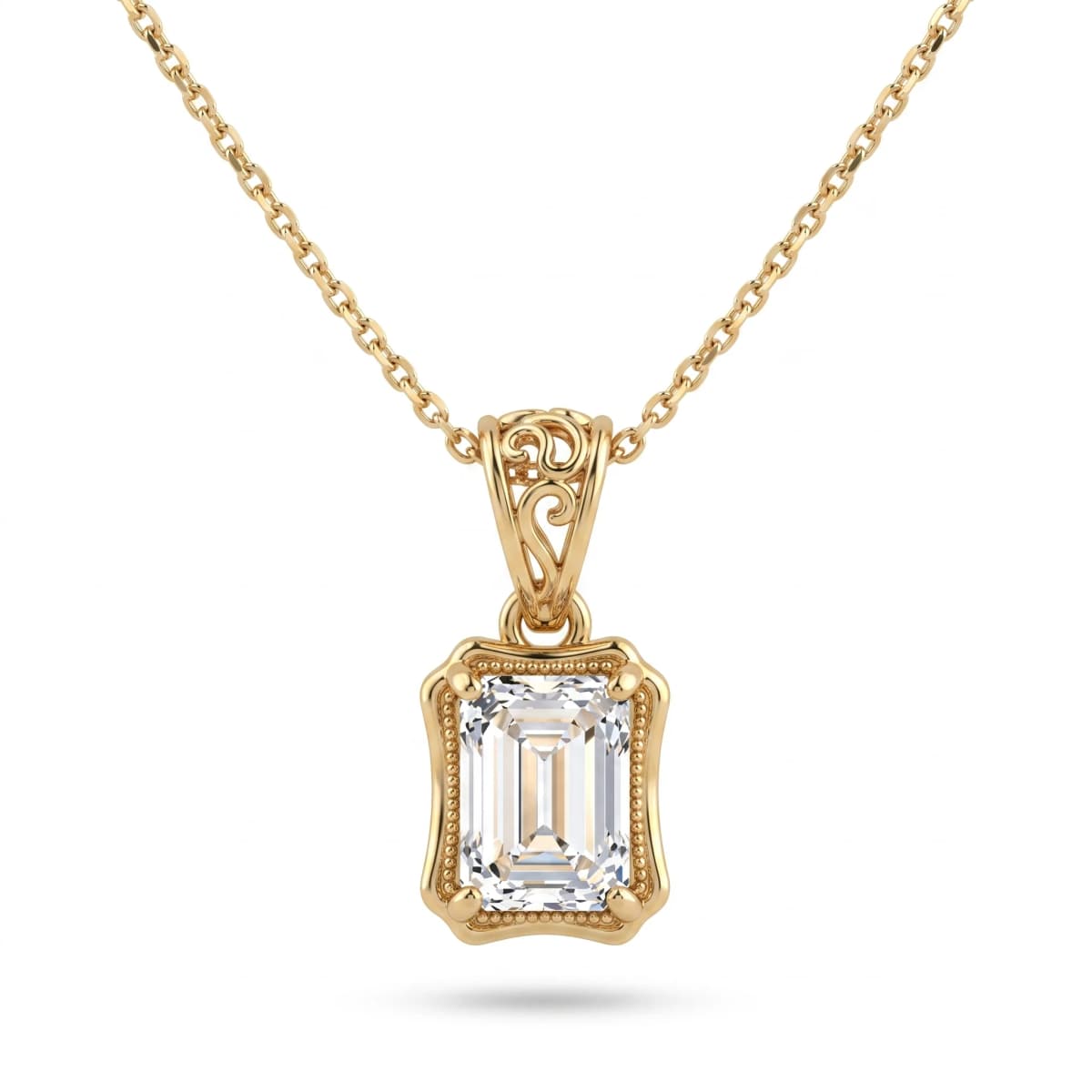 Belaroq Lunelle Vale Aube Yellow Gold Zirconia Pendant