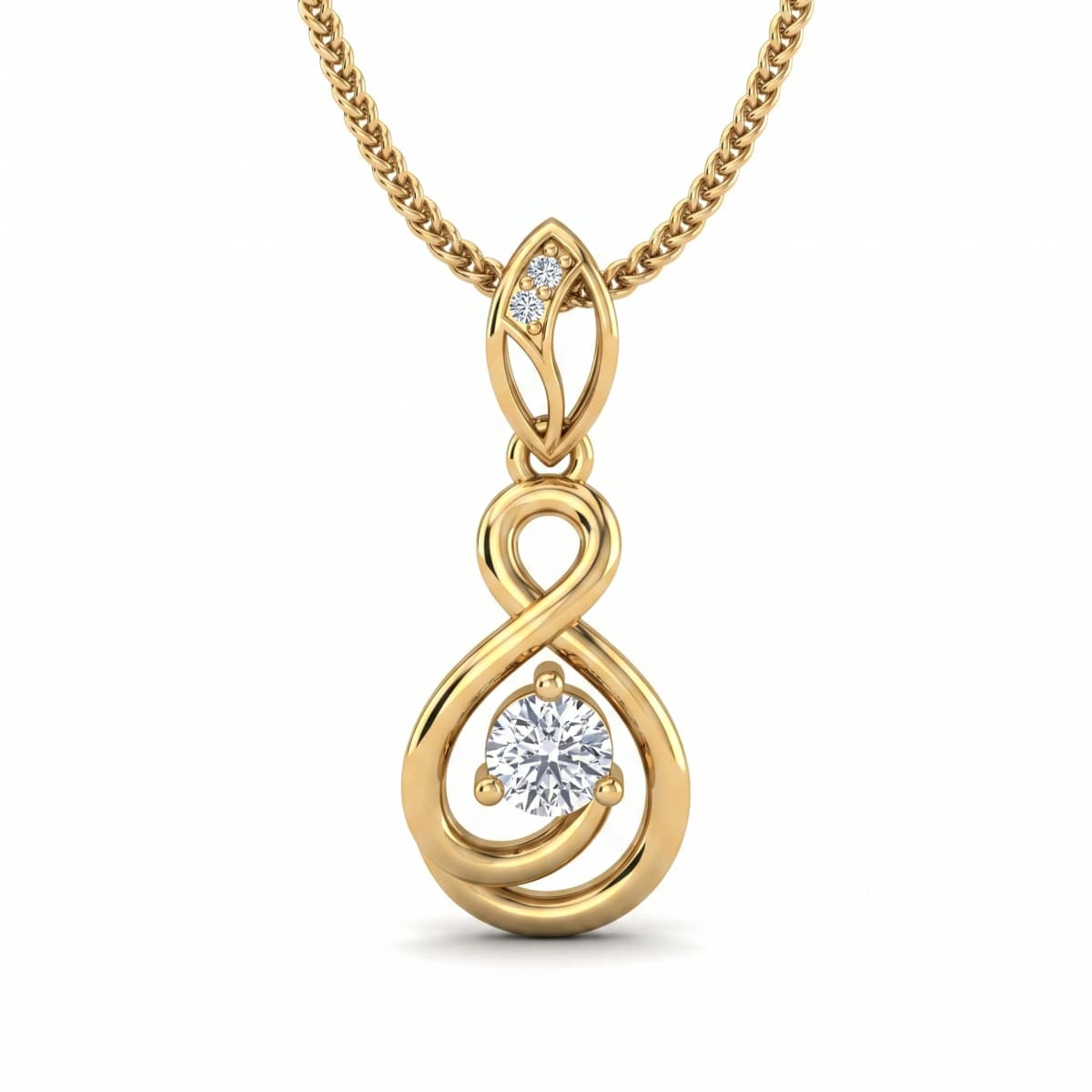Belaroq Arielle Dawn Vow Yellow Gold Diamond Pendant