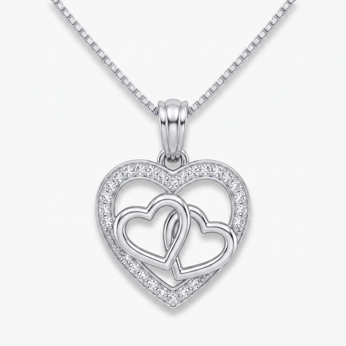 Belaroq Aurelia Flare Couture Silver Diamond Pendant
