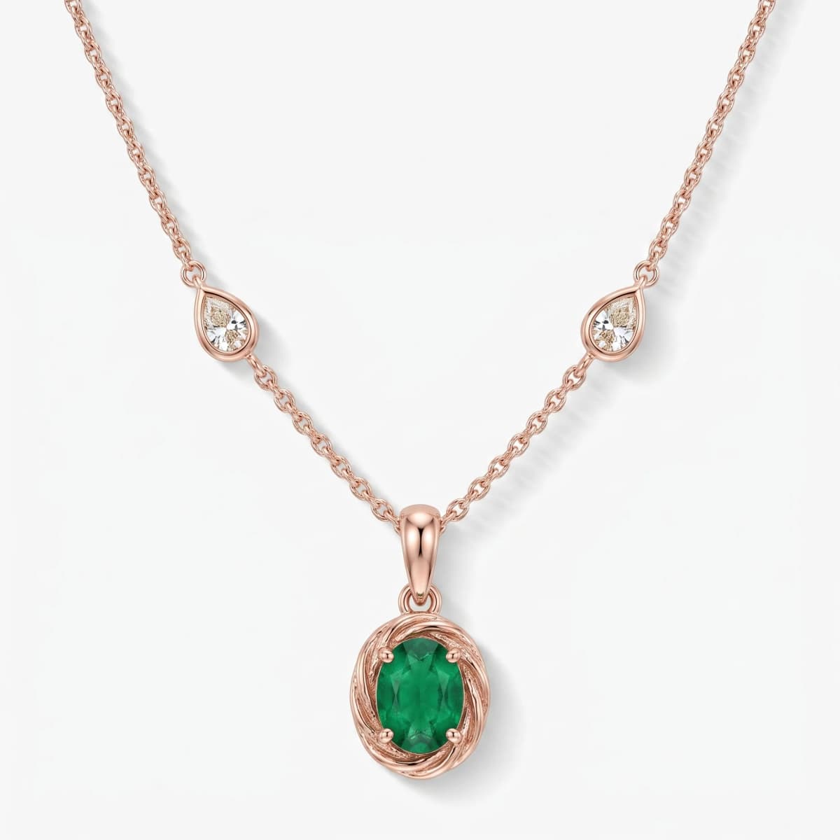 Belaroq Calista Lumen Monde Rose Gold Lab Diamond Necklace