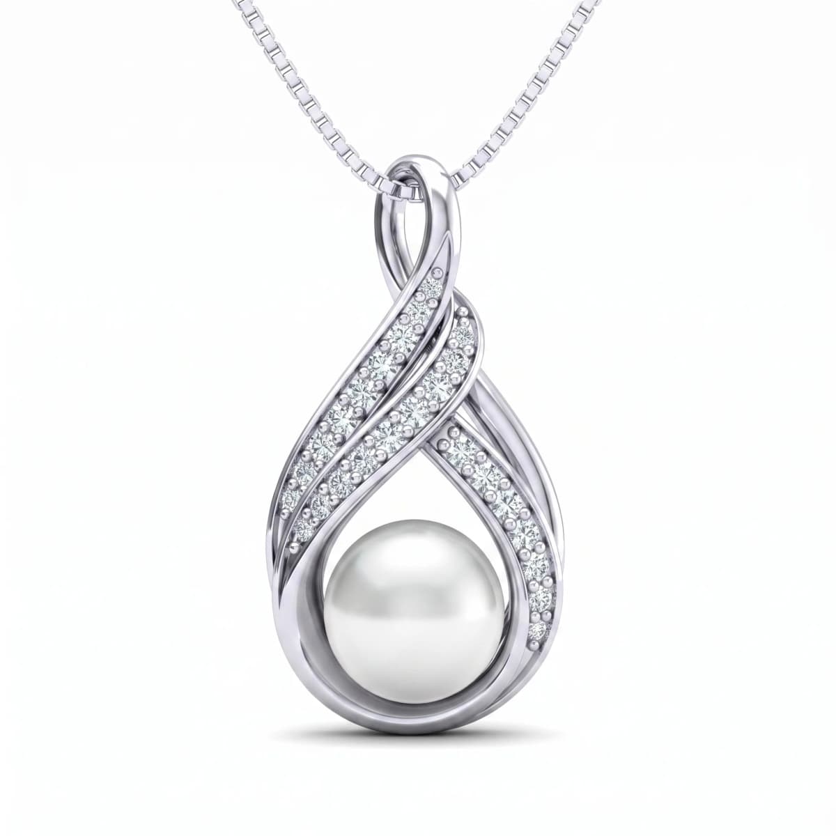 Belaroq Avalon Ciela Adorn White Gold Diamond Pendant