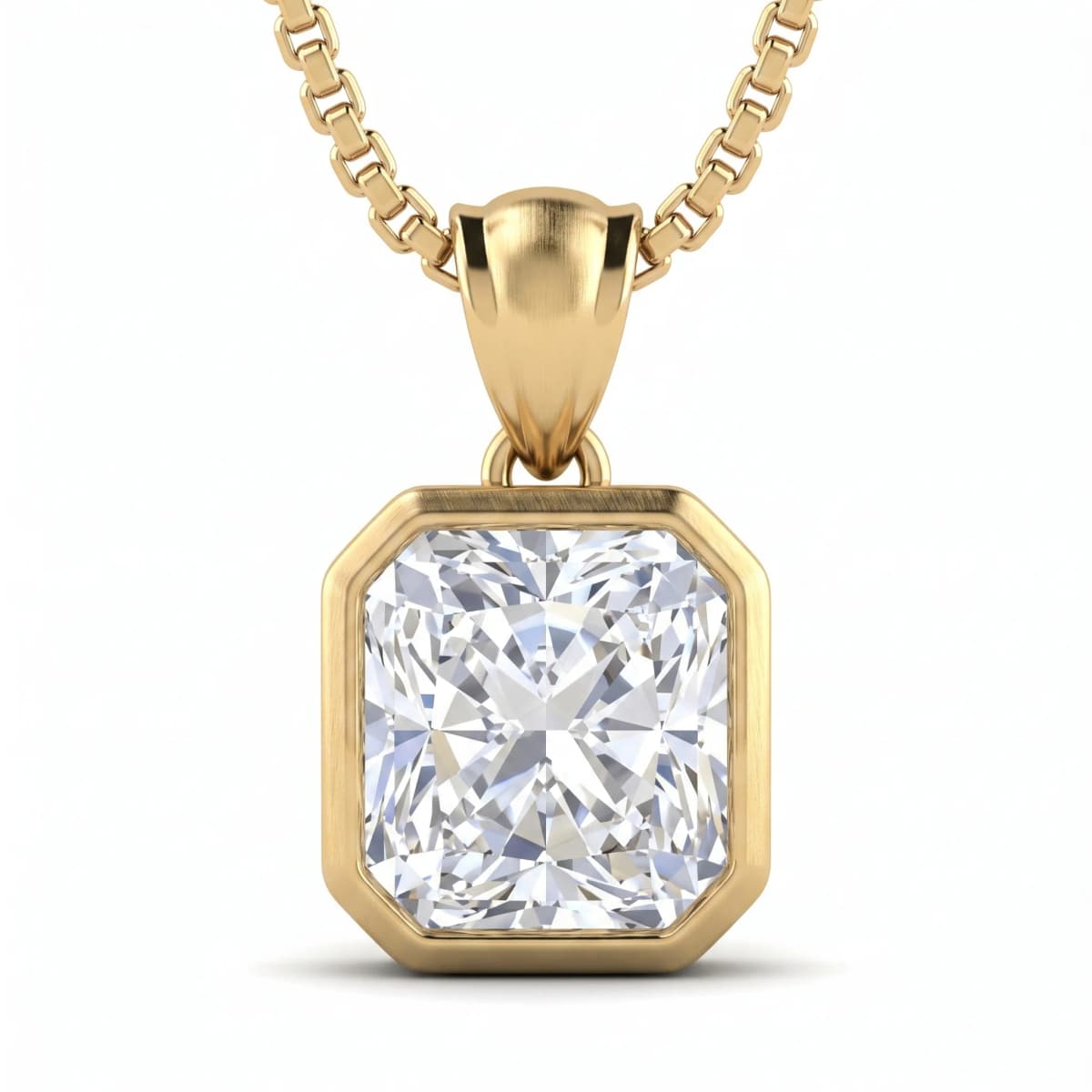 Belaroq Coralie Flora Gala Yellow Gold Zirconia Pendant