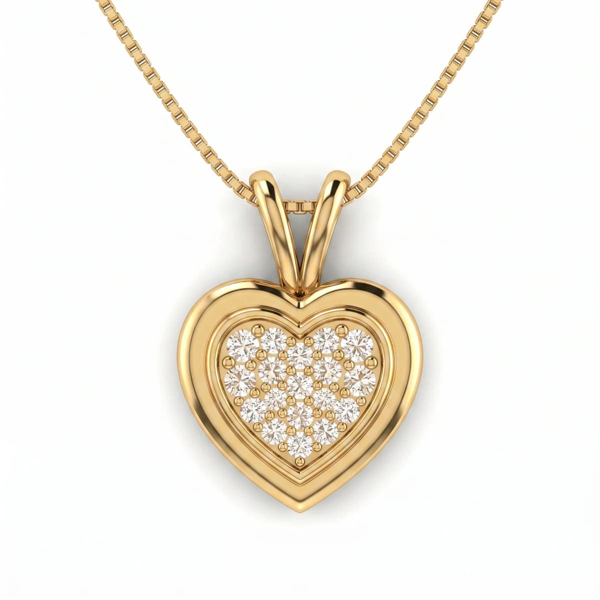 Belaroq Veyra Vista Reflet Yellow Gold Diamond Pendant