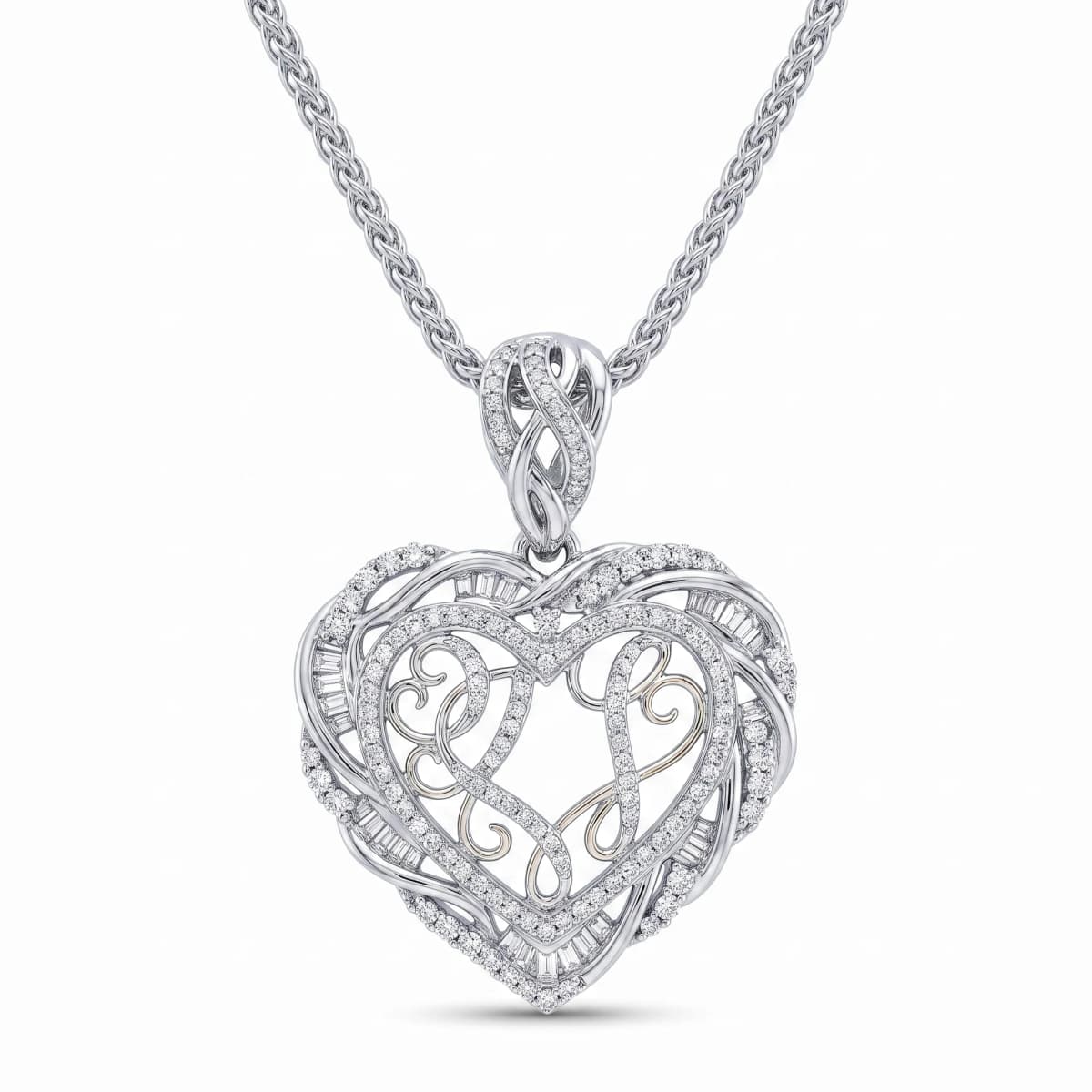 Belaroq Valenne Mist Verve White Gold Lab Diamond Pendant