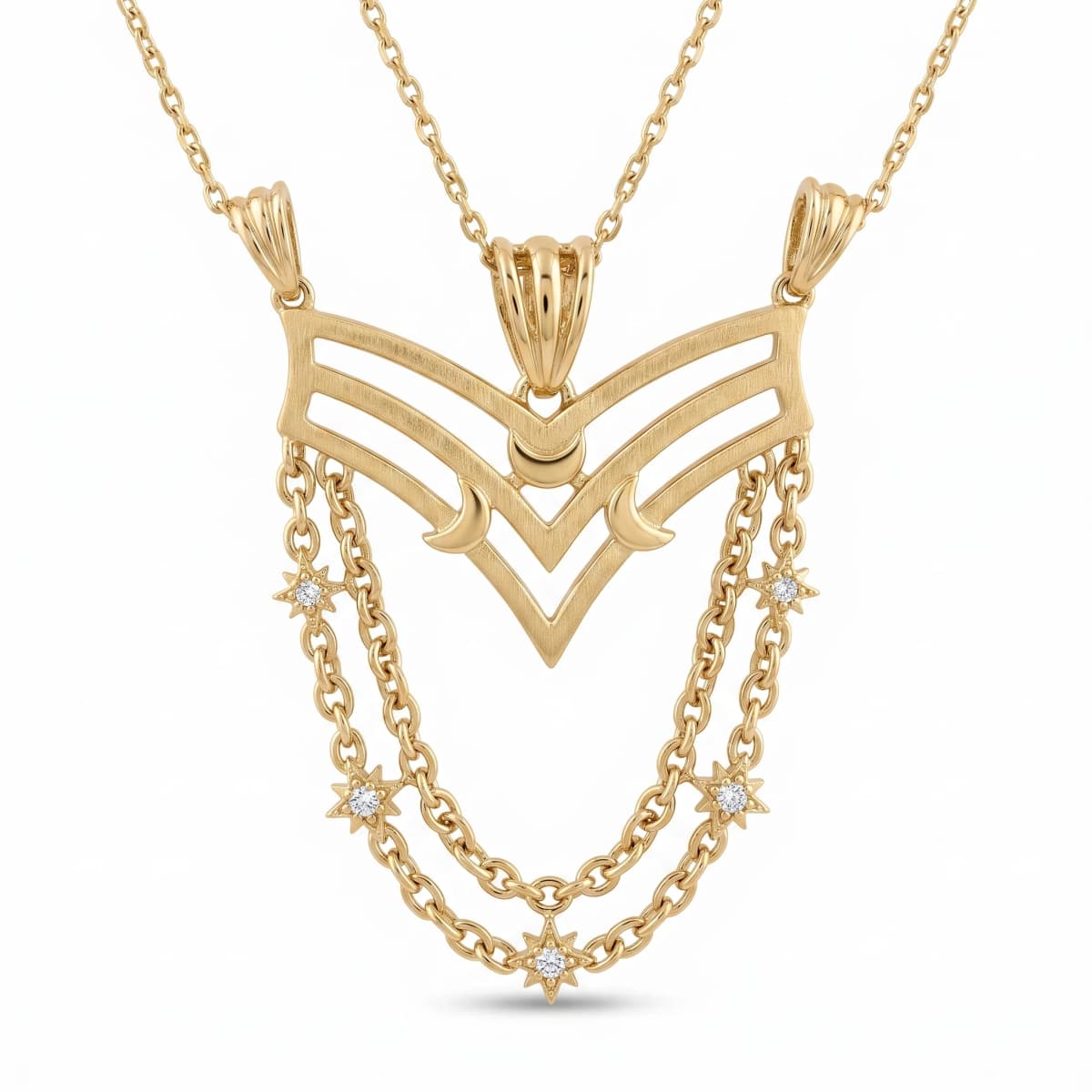 Belaroq Mireya Pearl Dore Yellow Gold Diamond Necklace